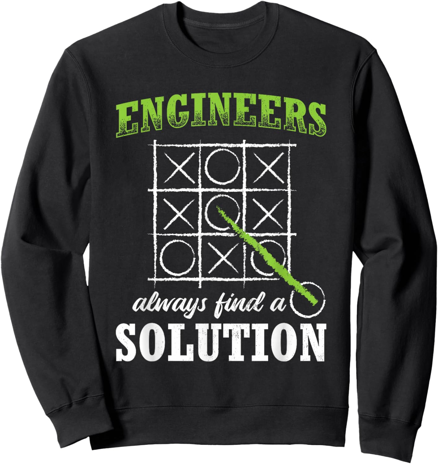 Engineering Student Engineer Engineers Always Find A Solution Engineering Engineer ,Black,Small Sweatshirt - Sweatshirt | Black