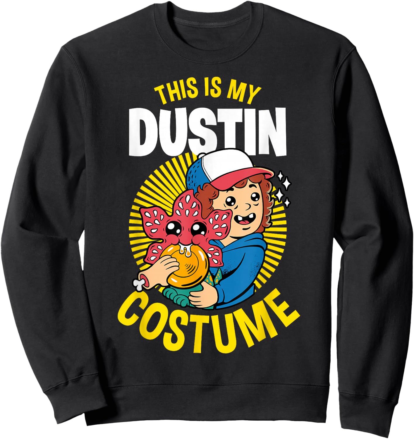 Stranger Things Halloween This Is My Dustin Costume Sweatshirt - Sweatshirt | Black