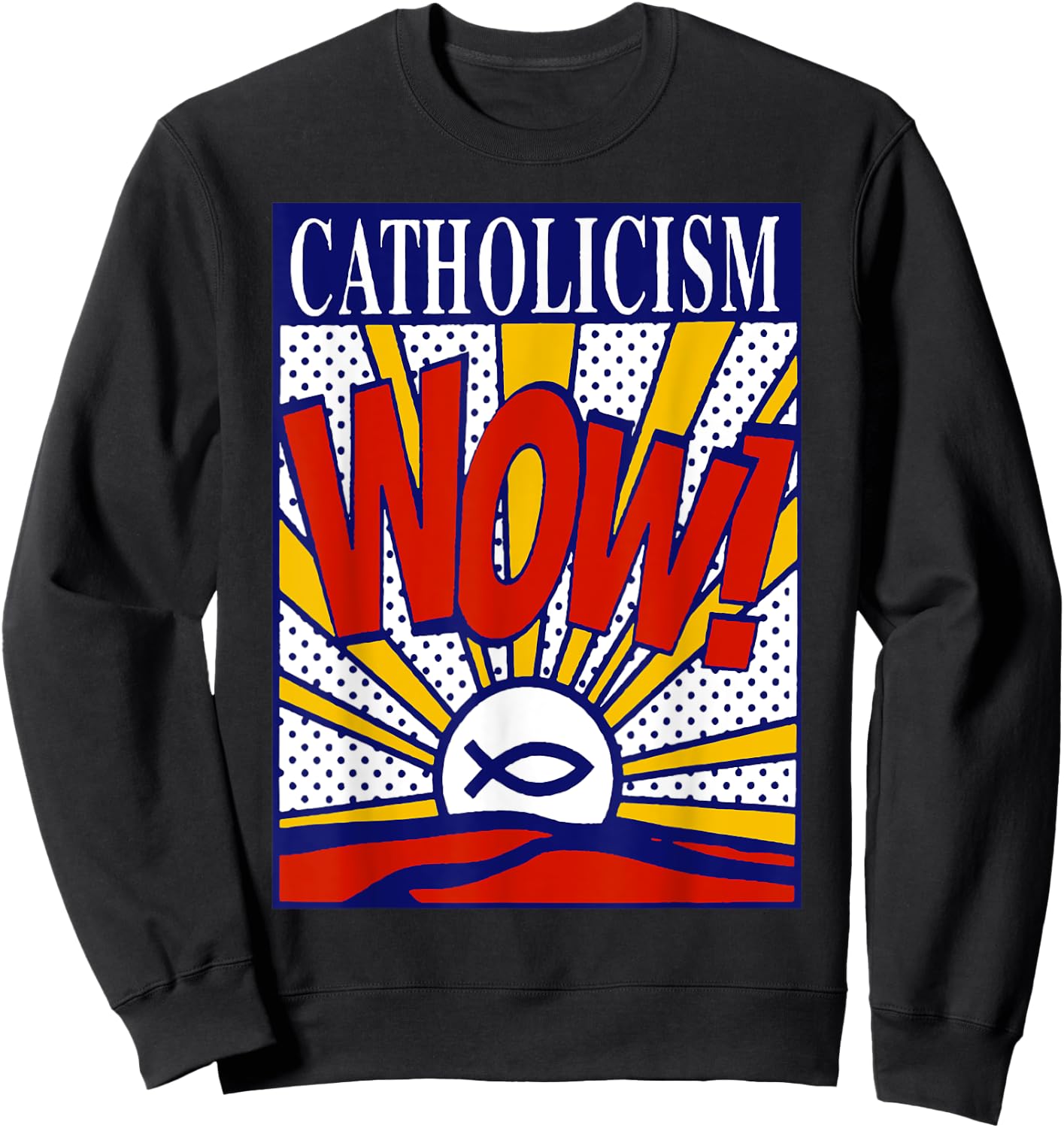 Buddy Christ | Catholicism Wow Sweatshirt - Sweatshirt | Black