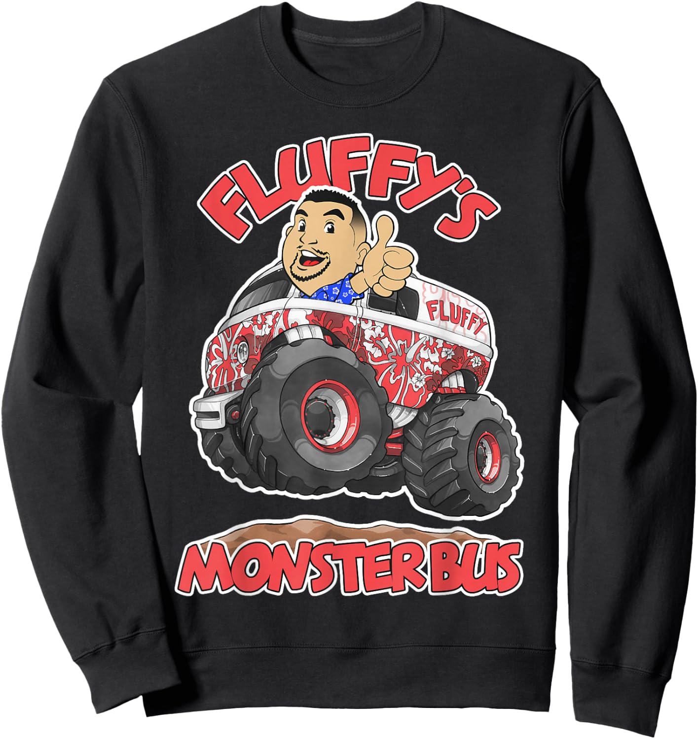 Gabriel Iglesias - Fluffy Monster Truck Getting Air Sweatshirt - Sweatshirt | Black