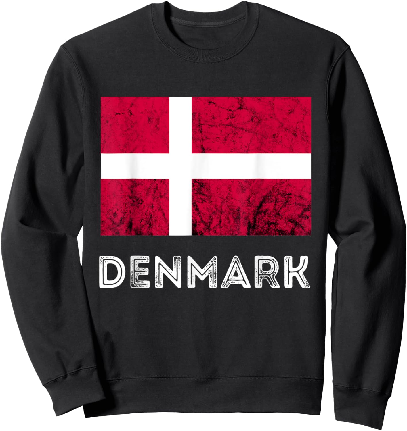 Denmark Dannebrog Danish Flag Dansk Roots Danish Pride Sweatshirt - Sweatshirt | Black