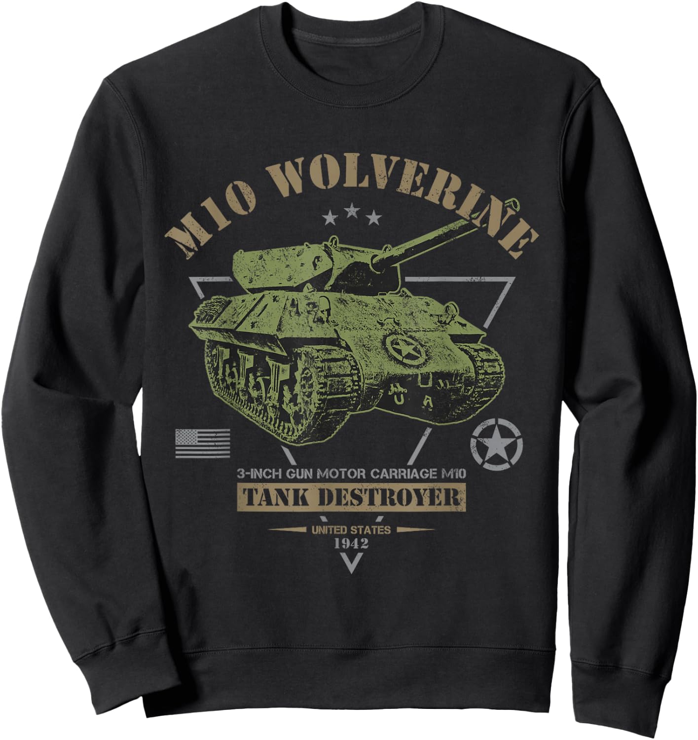 M10 "Wolverine" Tank Destroyer Sweatshirt - Sweatshirt | Black