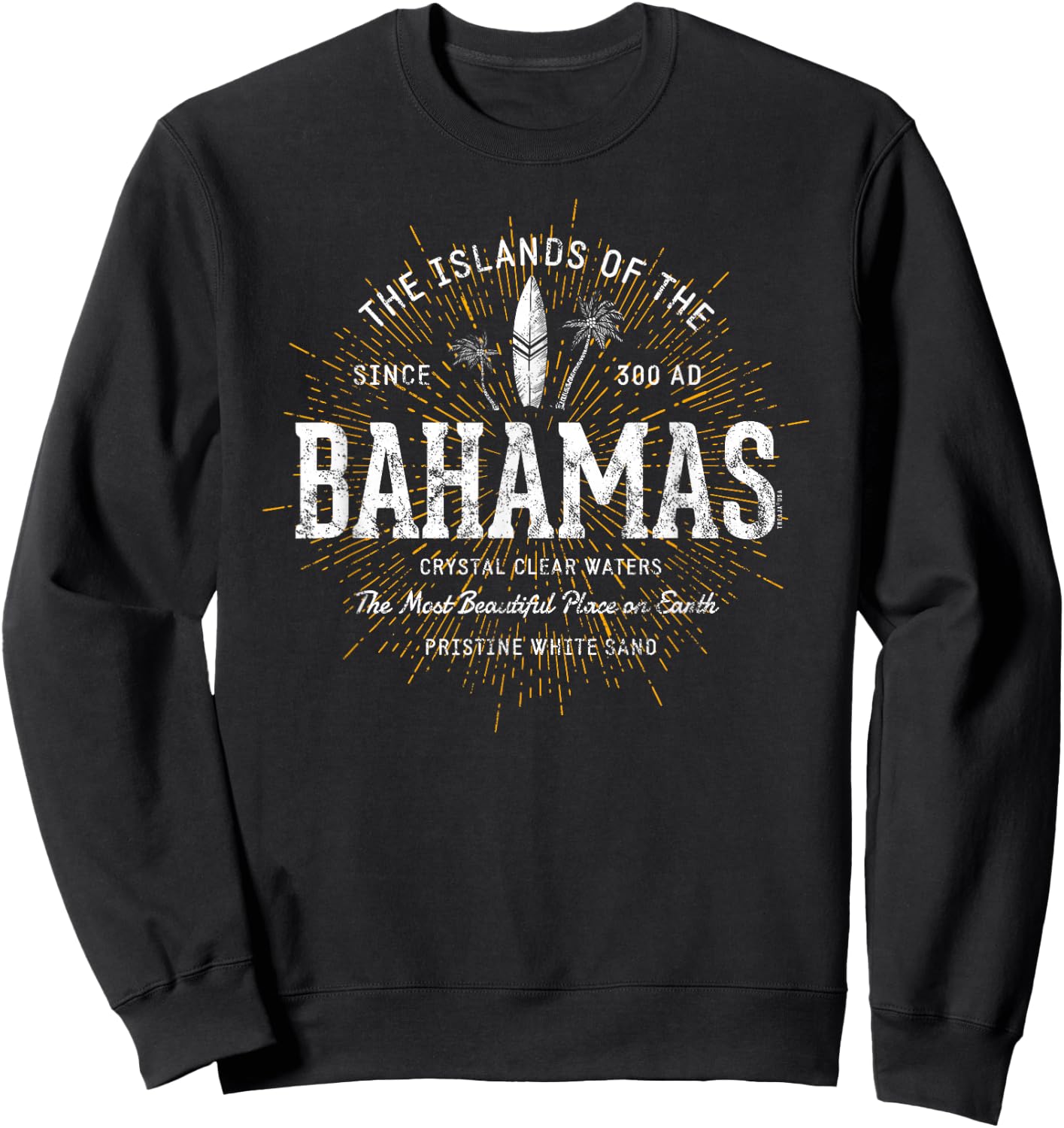 The Bahamas Vintage Style Retro Bahamas Sweatshirt - Sweatshirt | Black