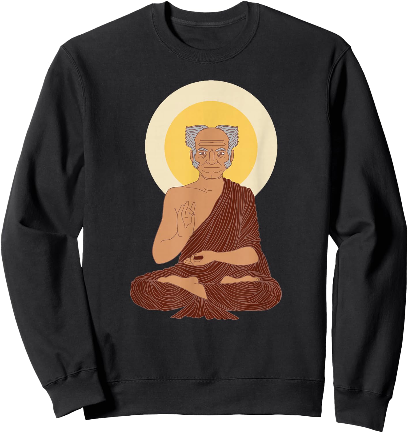 Arthur Schopenhauer Buddhism German Philosopher Sweatshirt - Sweatshirt | Black