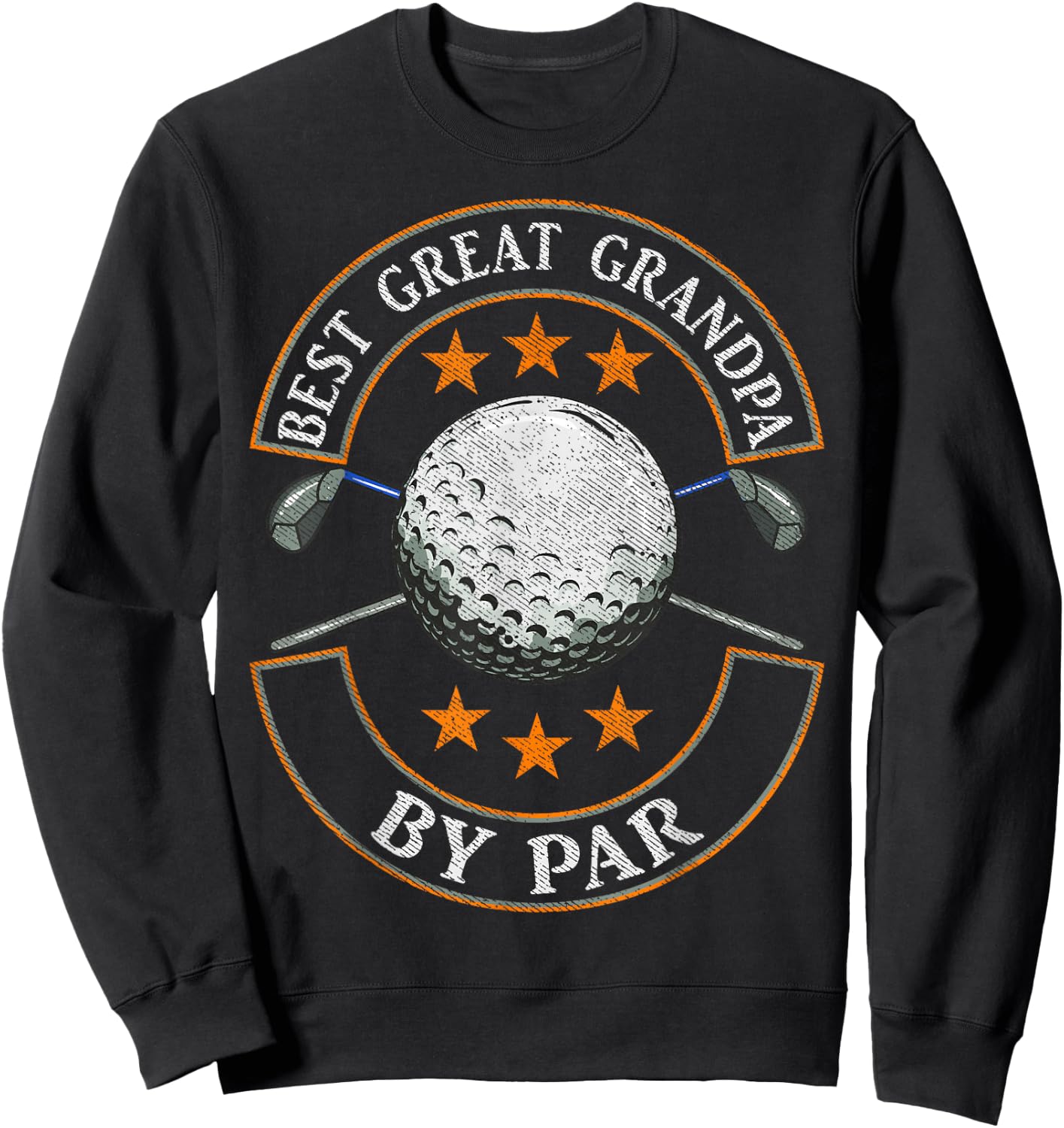Best Great Grandpa By Par Golf Lover Sports Fathers Day Gift Sweatshirt - Sweatshirt | Black
