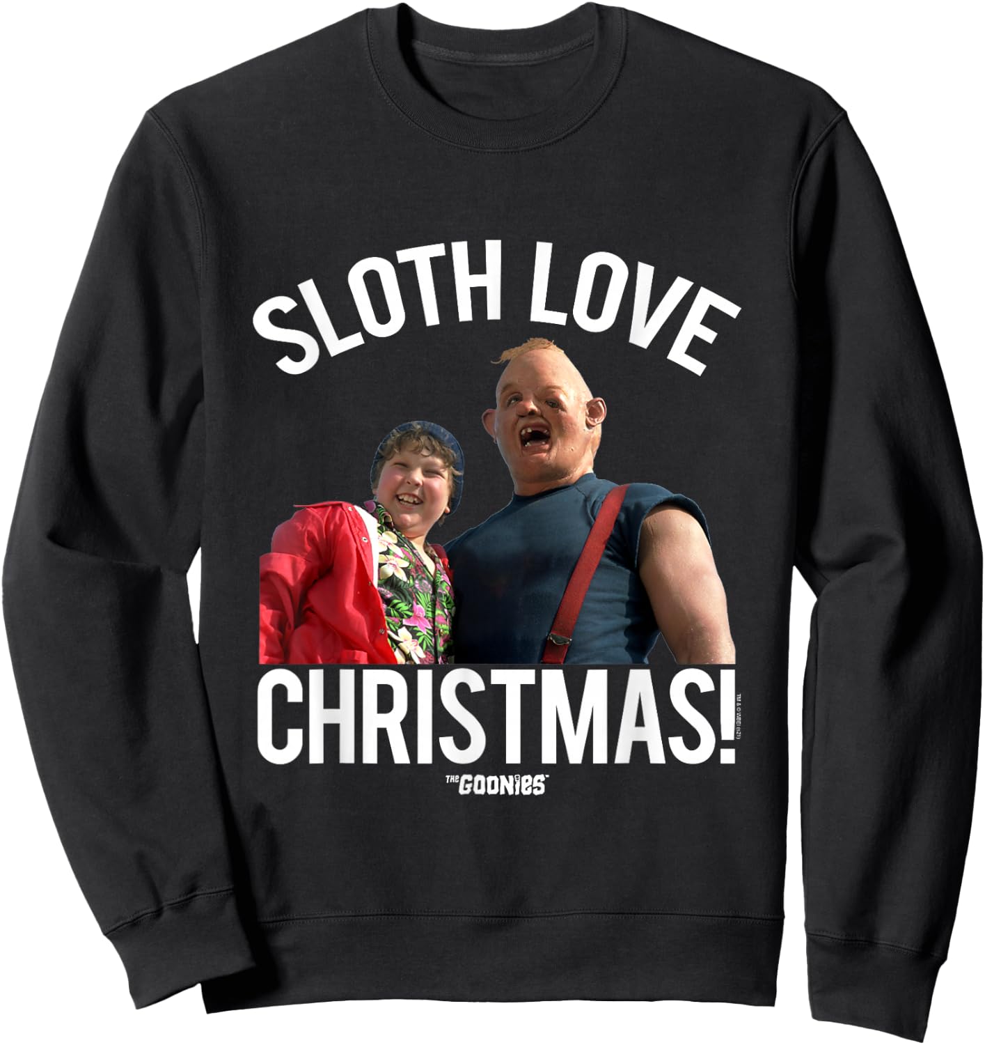 The Goonies Sloth Love Christmas Sweatshirt - Sweatshirt | Black