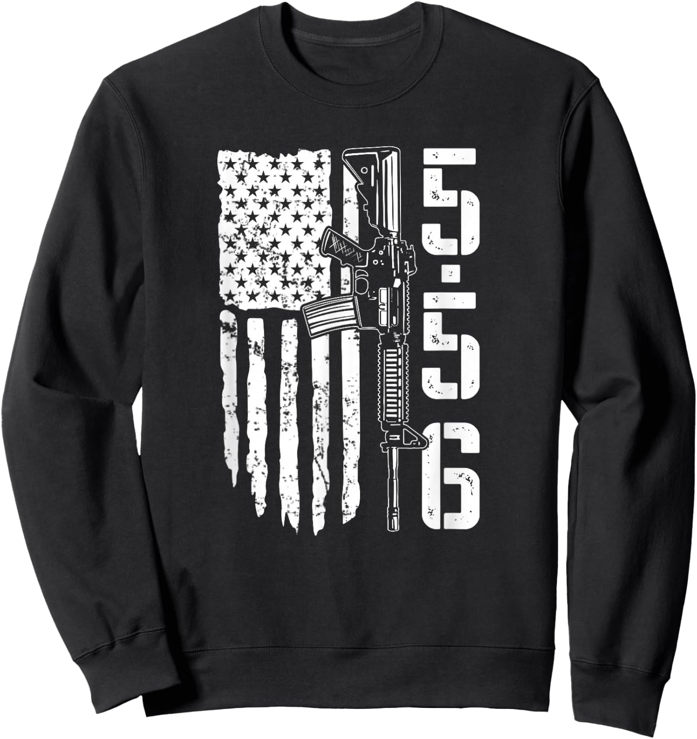 5.56mm Ammo AR15 M4 Rifle Owner - Pro Gun 2nd Amendment Sweatshirt - Sweatshirt | Black