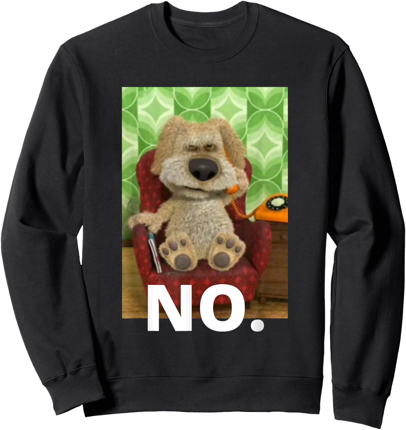 Ben is Calling Meme Dog Women Sweatshirt - Sweatshirt | Black
