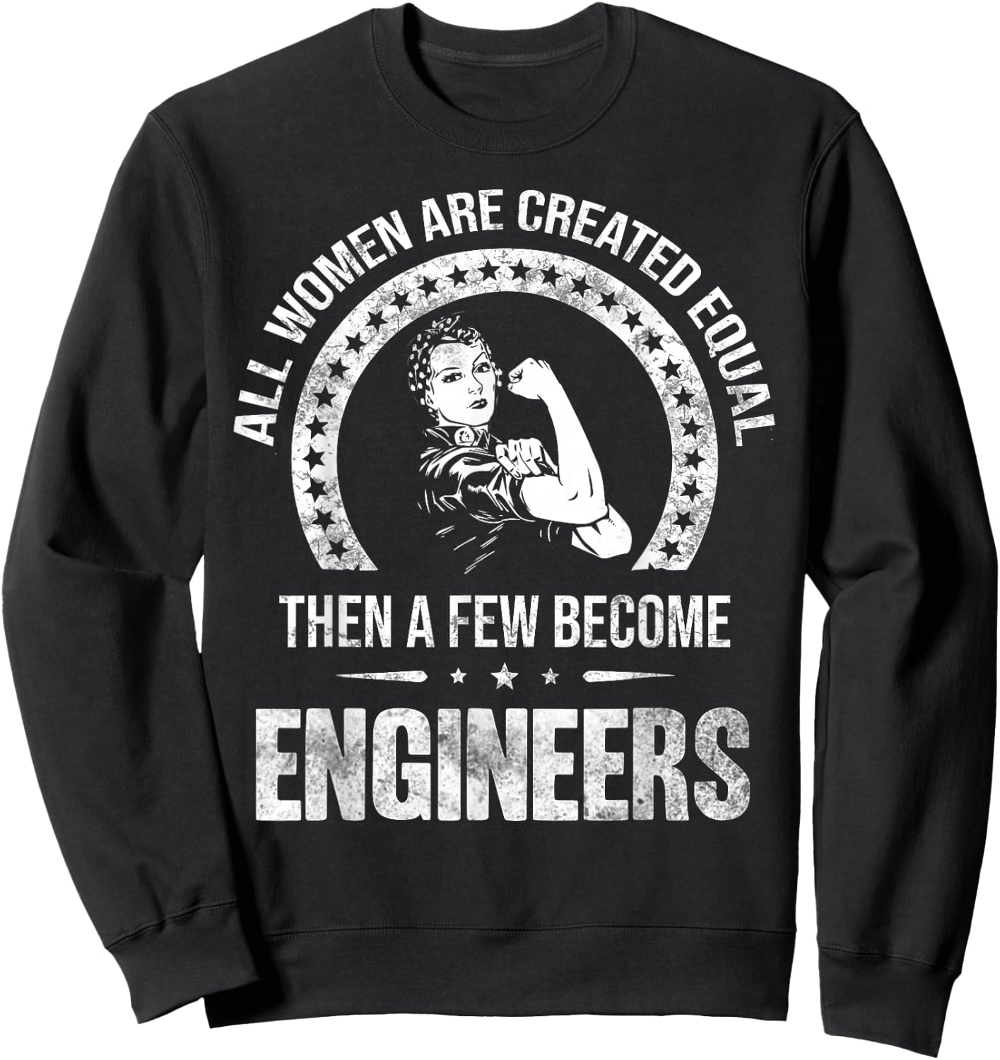 Engineer Shirts Women's Engineer Black Small Classic Fit Modern Short Sleeve Sweatshirt - Sweatshirt | Black