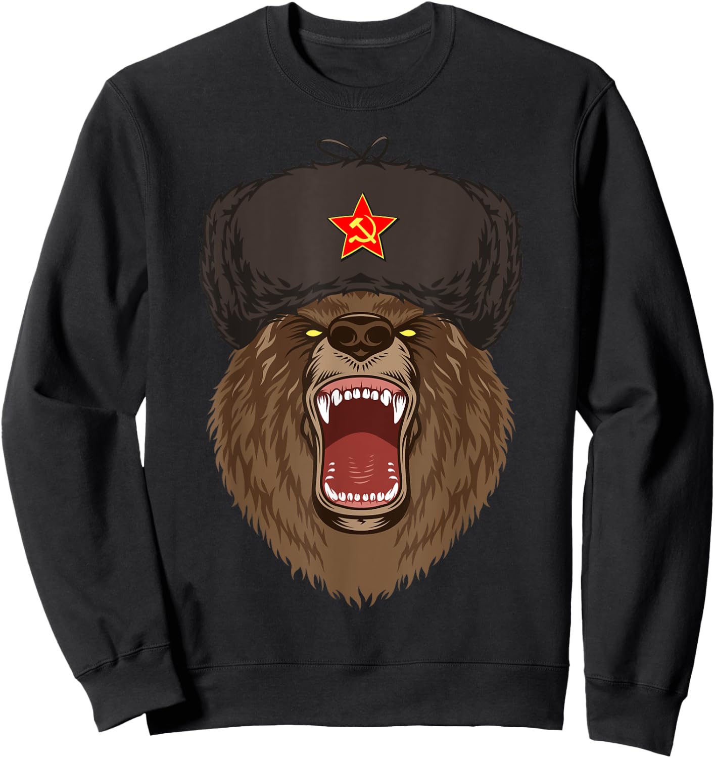 Russia Russian Bear Sweatshirt - Sweatshirt | Black