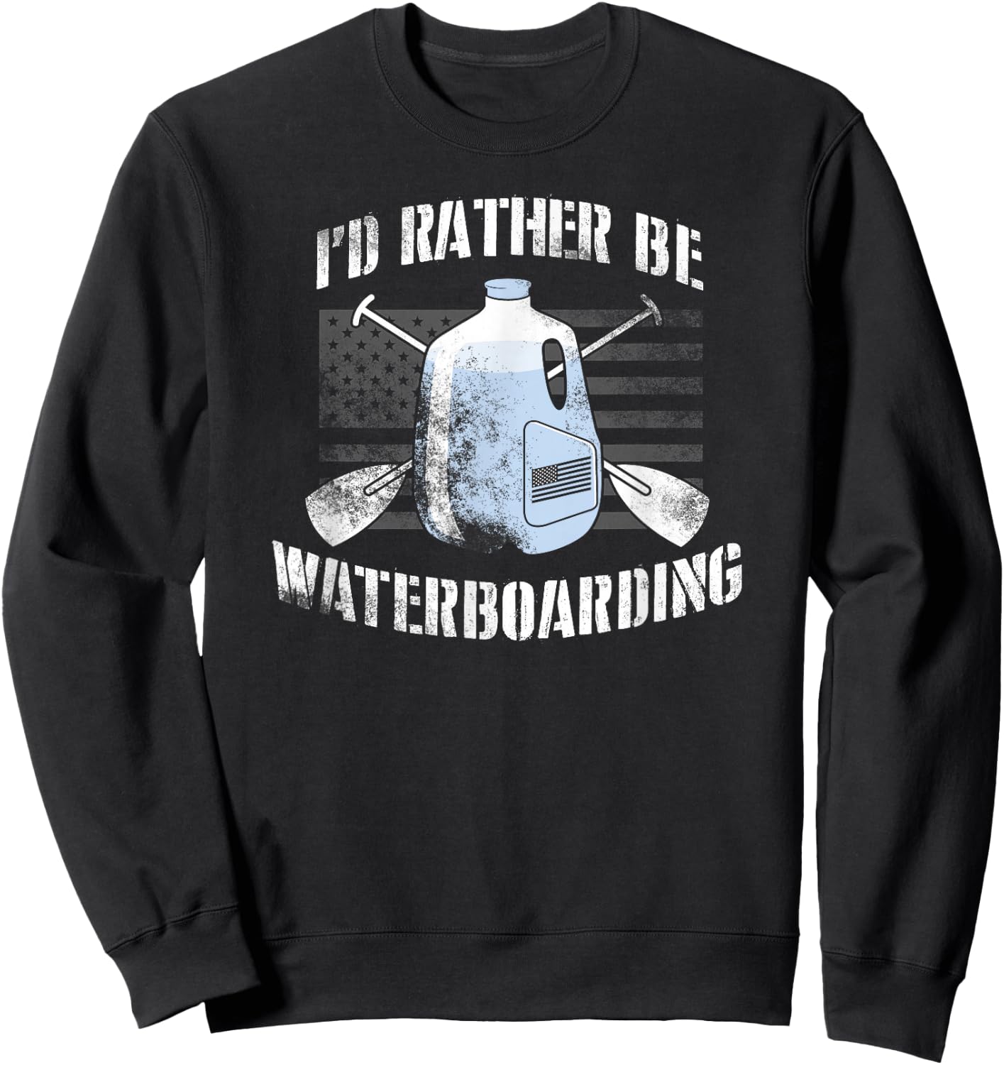 I’d Rather Be Waterboarding Sweatshirt - Sweatshirt | Black