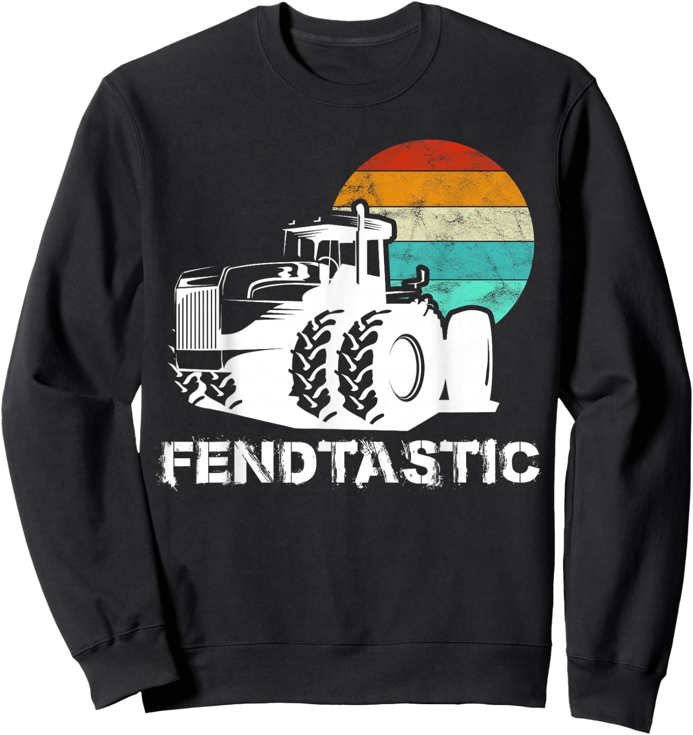 Fendtastic tractor Gift farmers & agriculturists Sweatshirt - Sweatshirt | Black