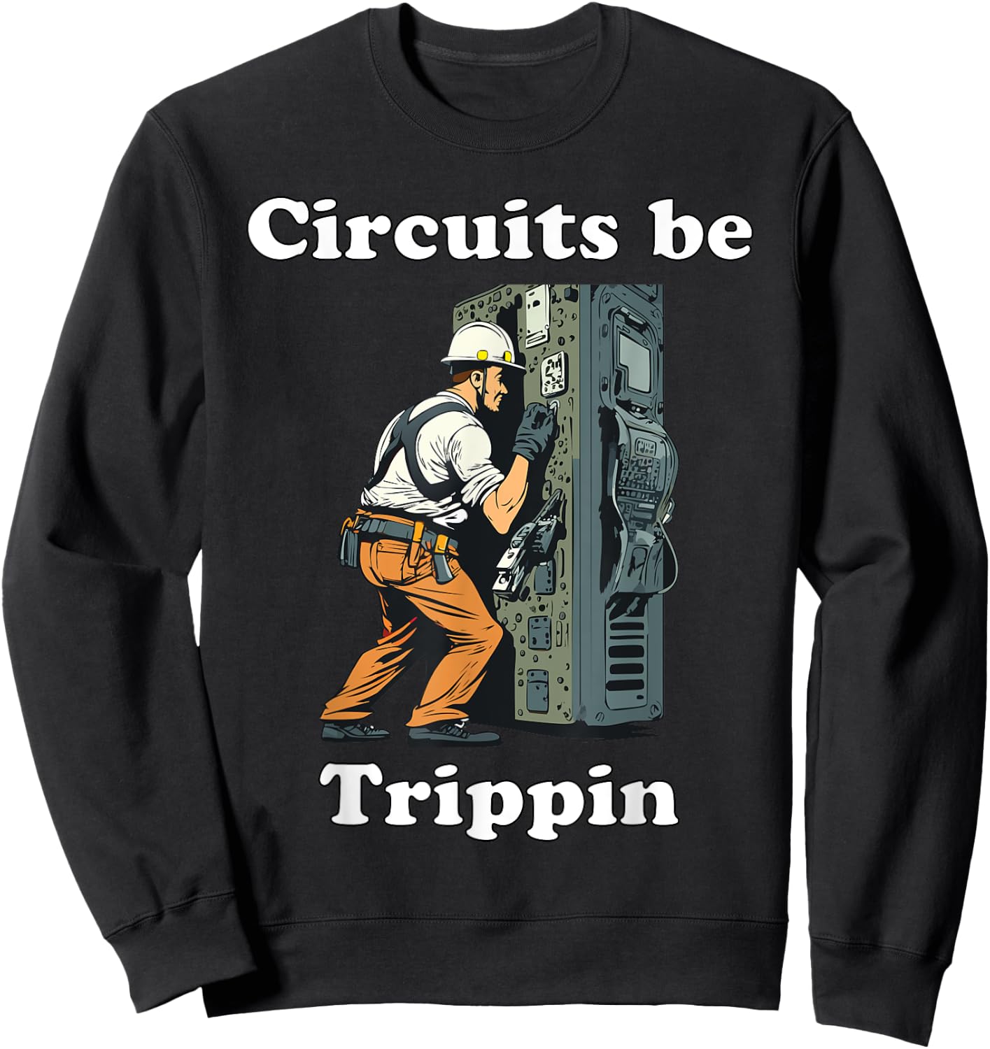 Circuits be Trippin Sweatshirt - Sweatshirt | Black