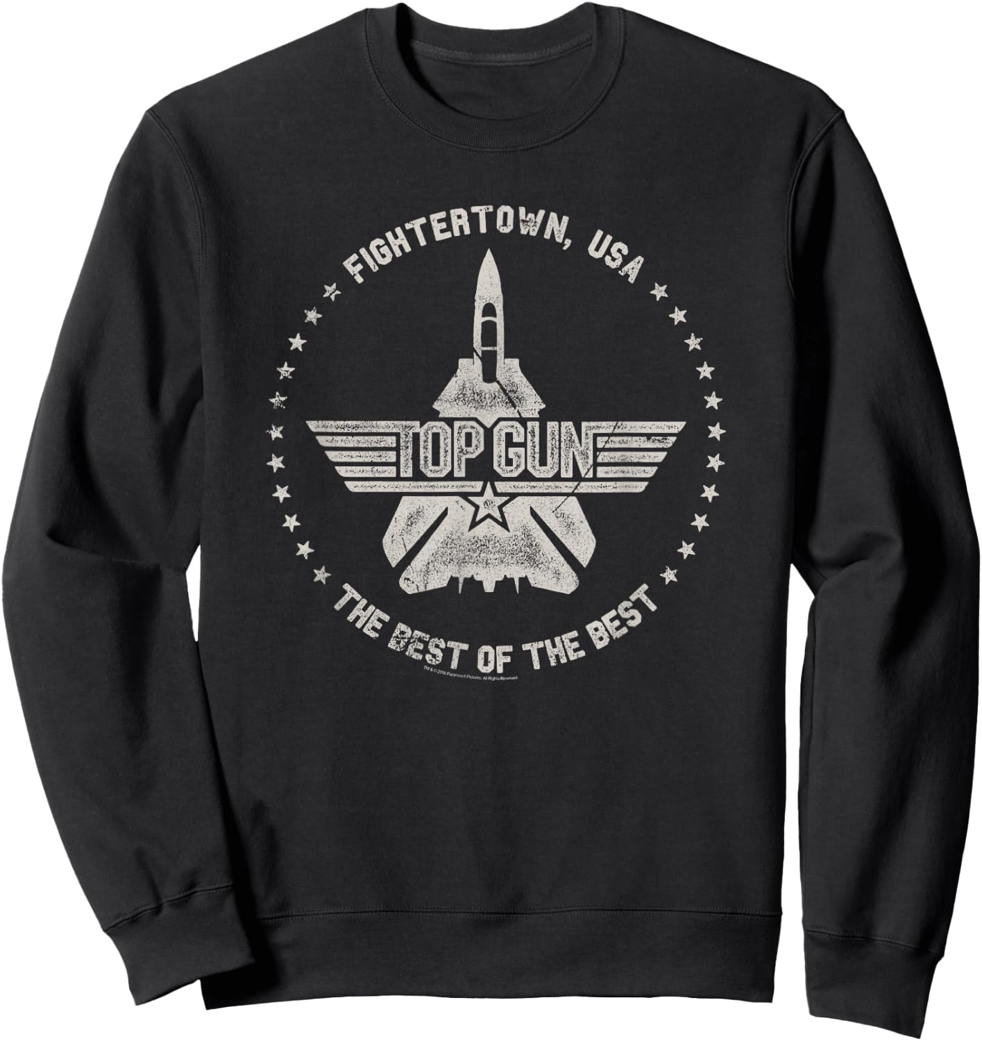 Ripple Junction x Top Gun Fightertown USA Circle Sweatshirt - Sweatshirt | Black