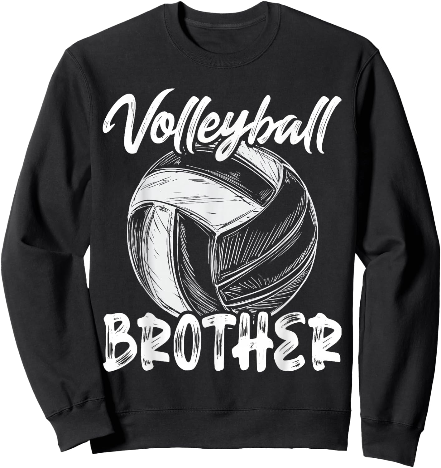 Brother Family Matching Volleyball Player Sweatshirt - Sweatshirt | Black