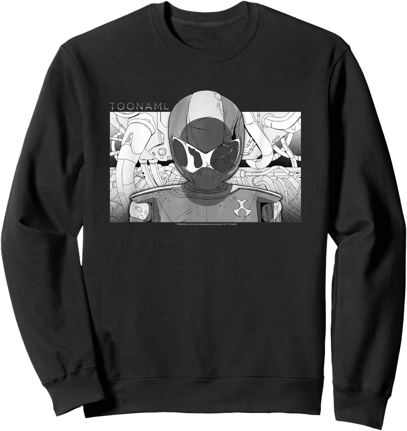 Adult Swim Toonami T.O.M. Tubes , Black Sweatshirt - Sweatshirt | Black