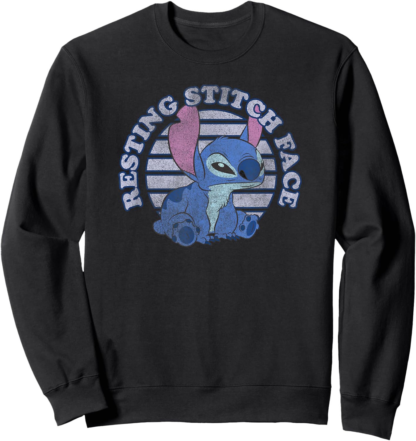 Disney Lilo & Stitch Resting Stitch Face Sweatshirt - Sweatshirt | Black