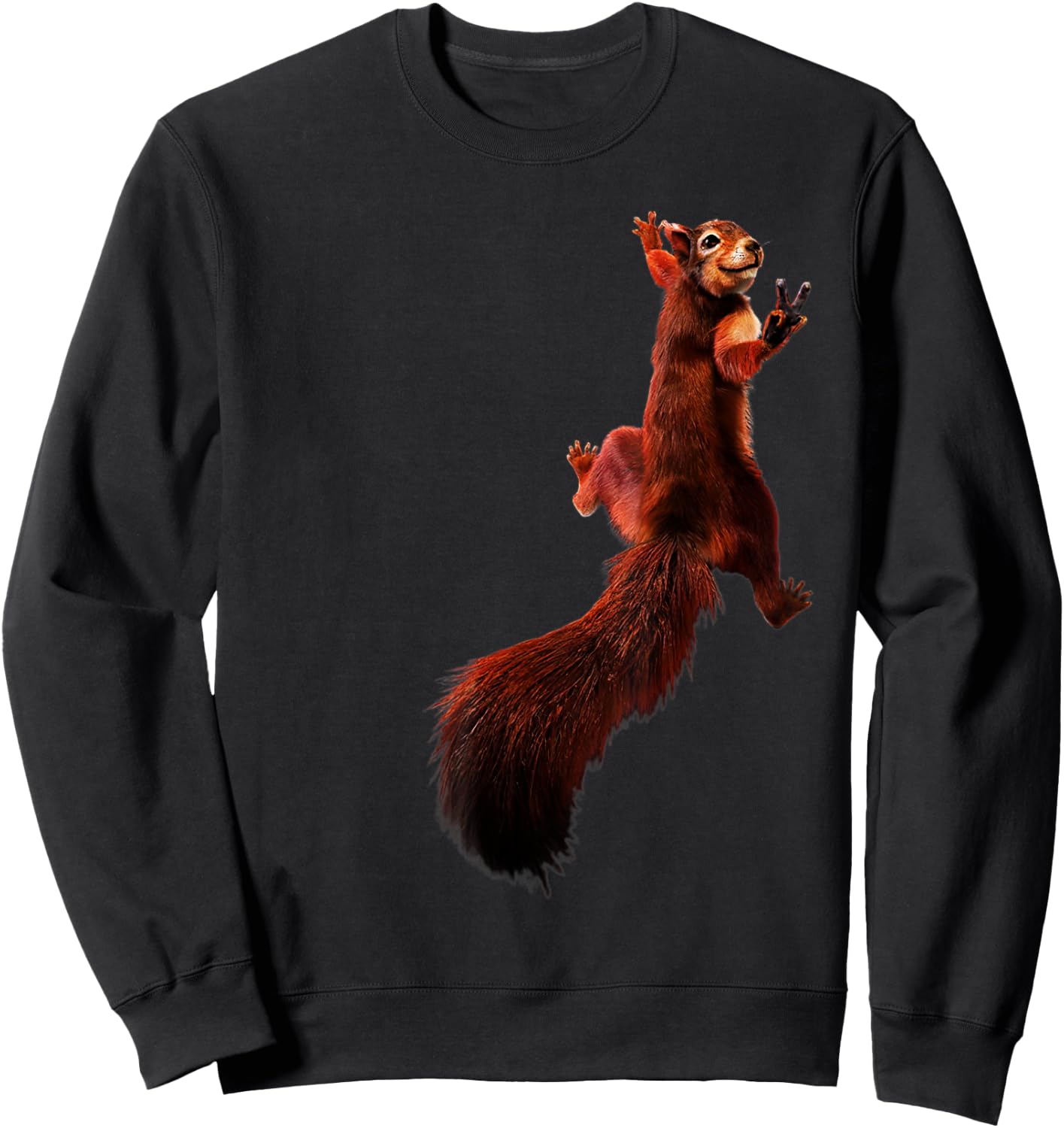 Peace Squirrel Sweatshirt - Sweatshirt | Black