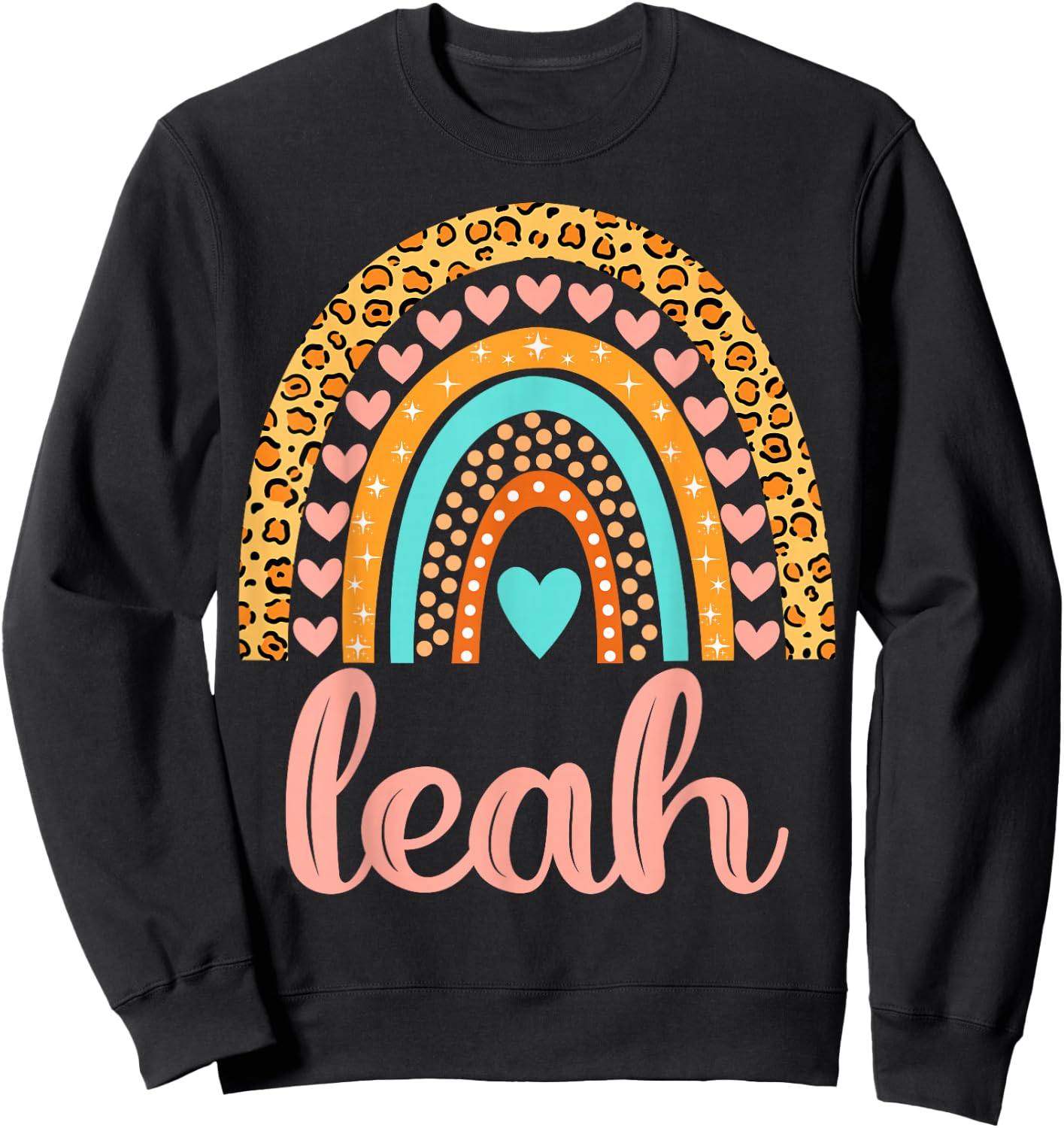 Leah Leah Name Birthday Shirt Gift Sweatshirt - Sweatshirt | Black