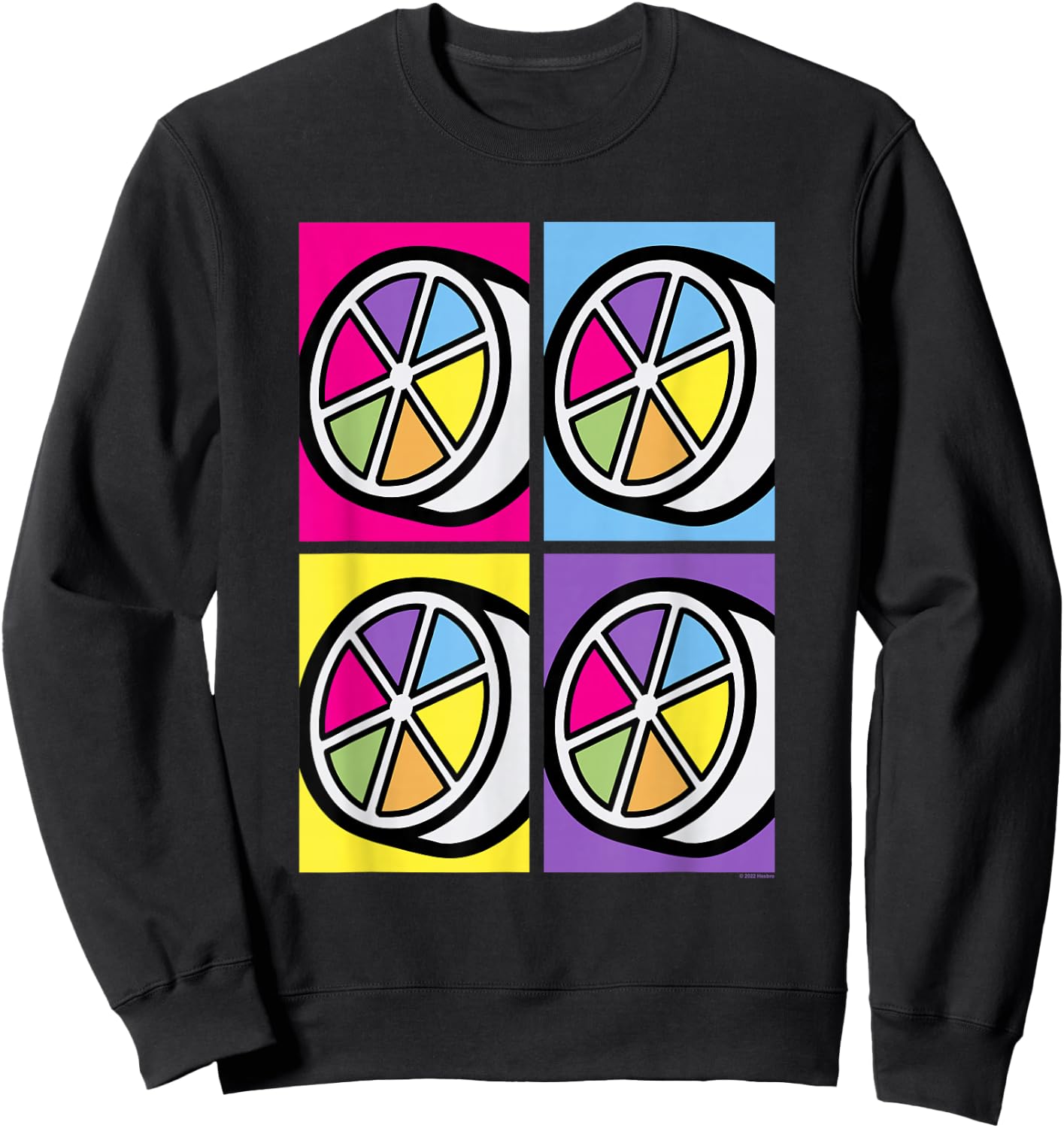Trivial Pursuit Pop Art Pie with Wedges Sweatshirt - Sweatshirt | Black
