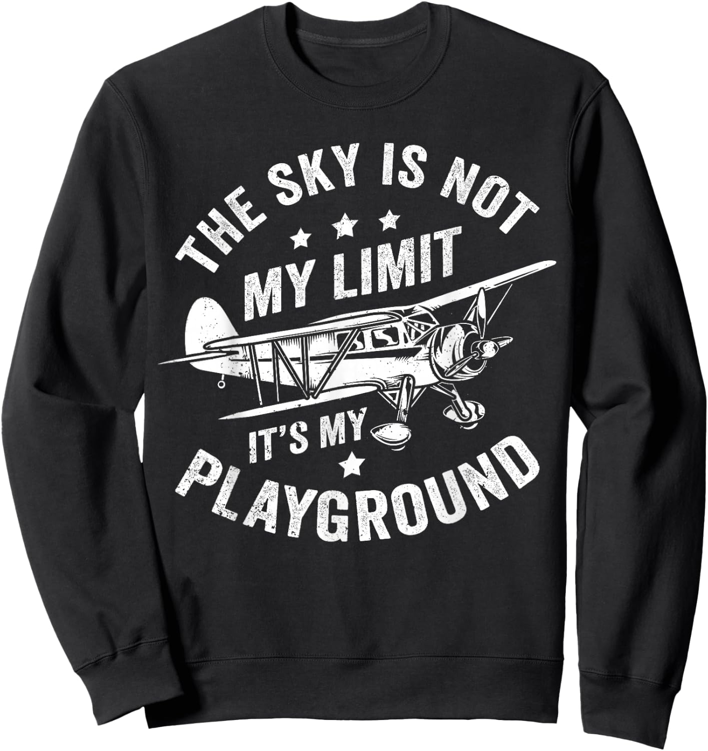 Funny Airplane Pilot Aviation Flying Pilot Airplane Lover Sweatshirt - Sweatshirt | Black
