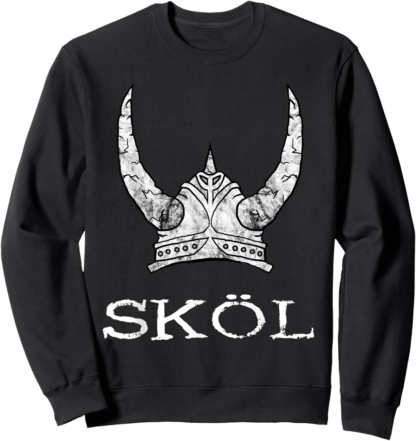 Skol Viking Helmet Nordic Scandinavian Norse Mythology Sweatshirt - Sweatshirt | Black