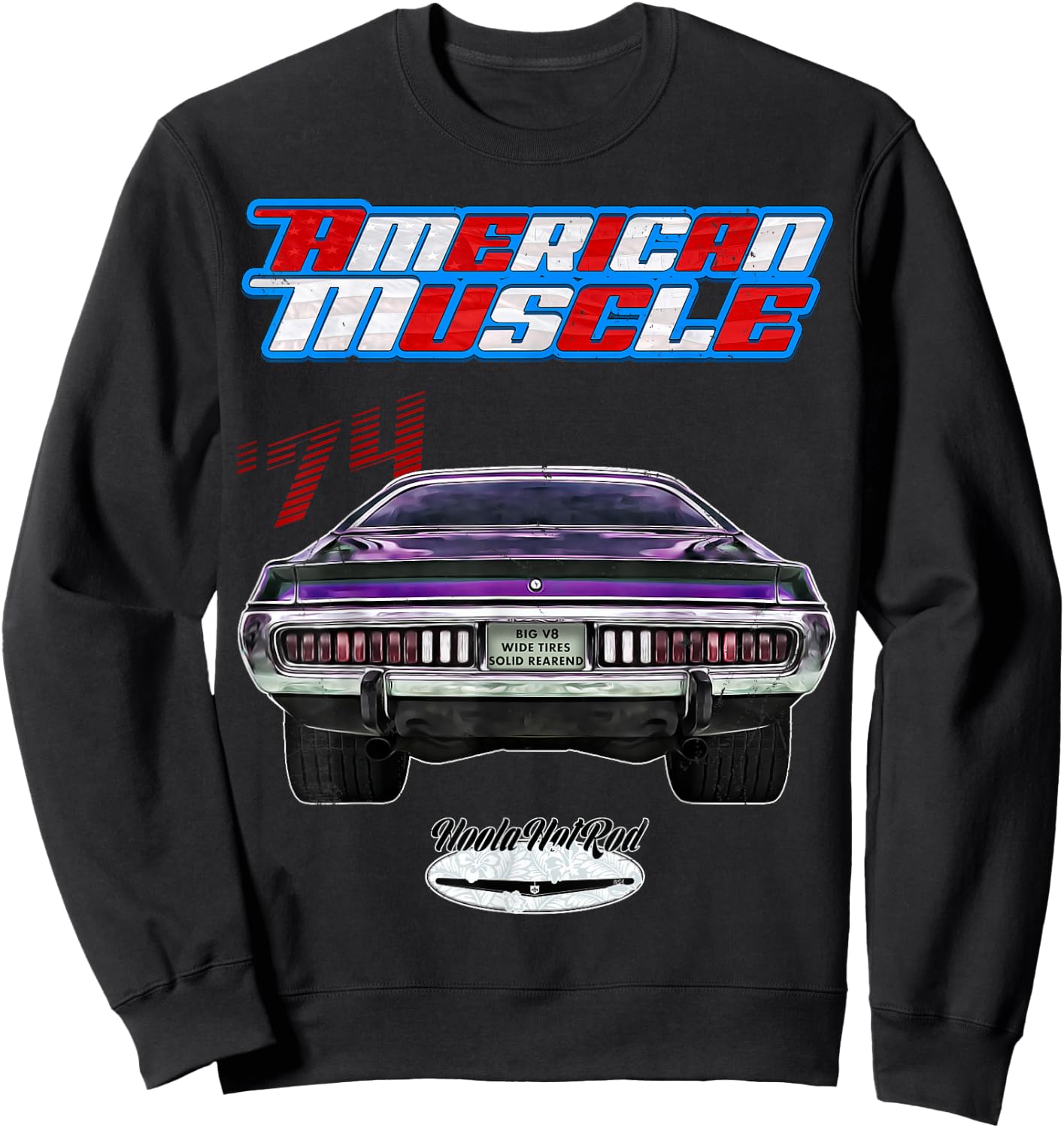 1974 Charger,Super Bee,Hot Rod,Muscle Car,Magnum,Wedge,R/T Sweatshirt - Sweatshirt | Black