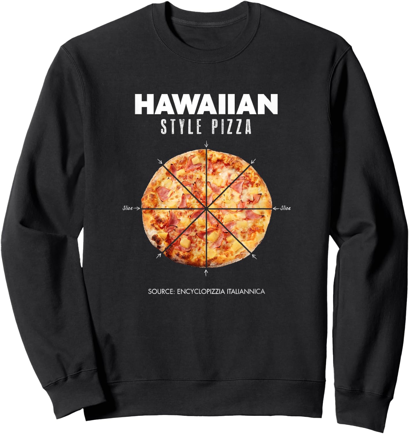Ontario Canada Hawaiian Pizza Sweatshirt - Sweatshirt | Black
