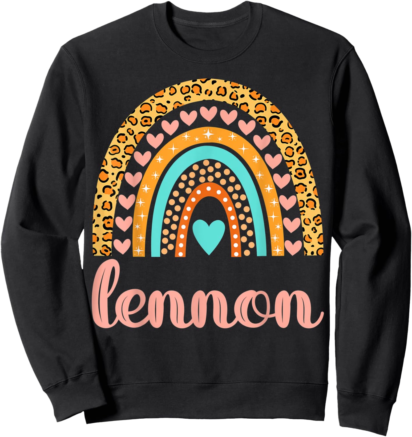 Lennon Lennon Name Birthday Shirt Gift Sweatshirt - Sweatshirt | Black