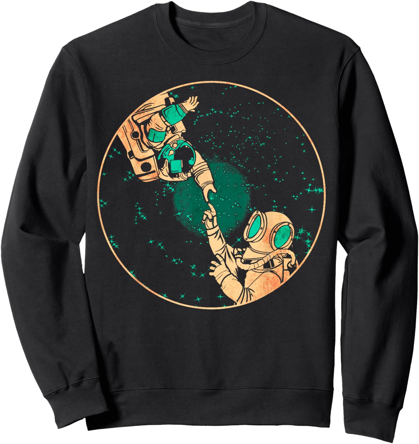Astronaut Space Travel Deep Sea Diving Sweatshirt - Sweatshirt | Black