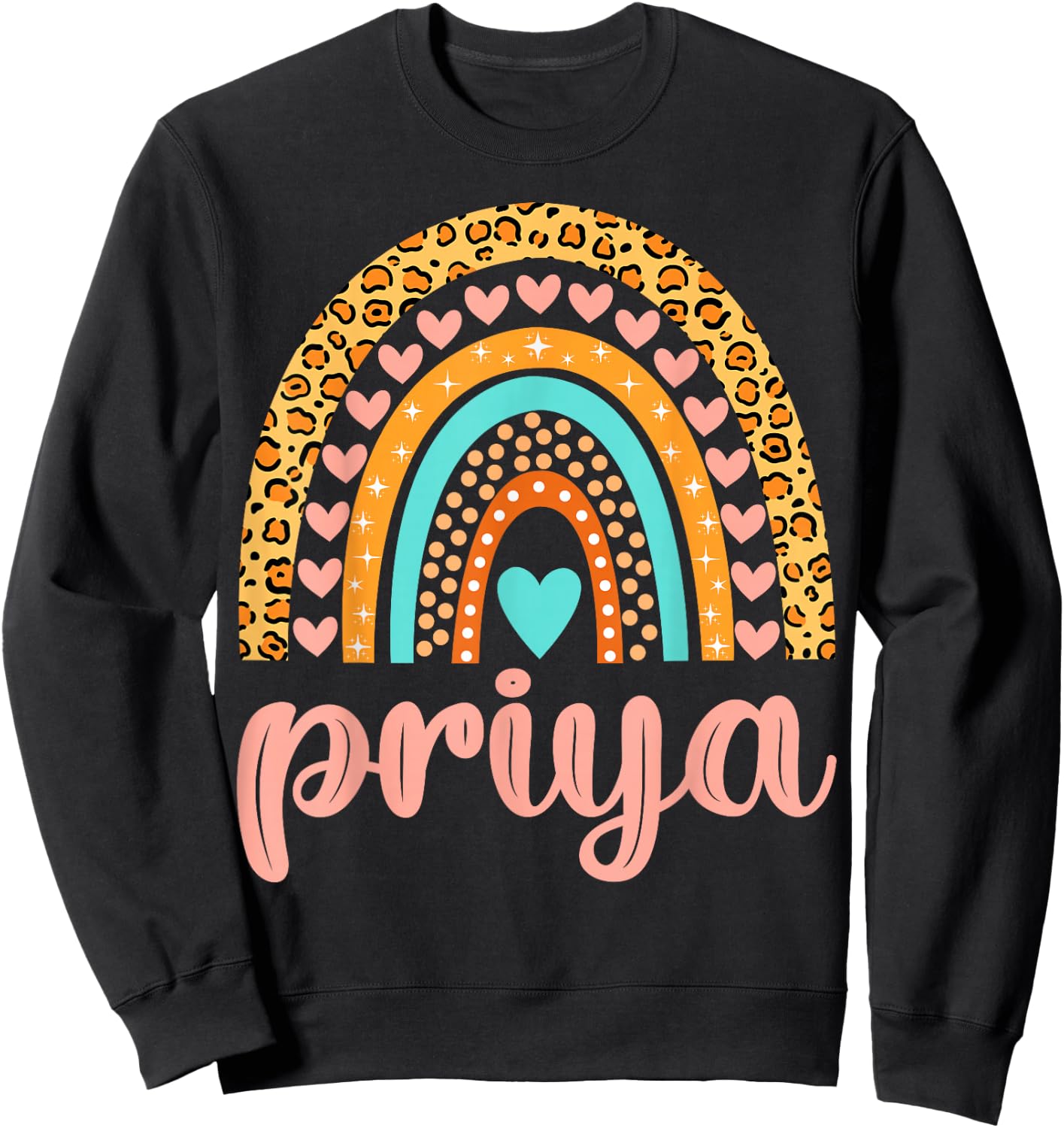 Priya Priya Name Birthday Shirt Gift Sweatshirt - Sweatshirt | Black