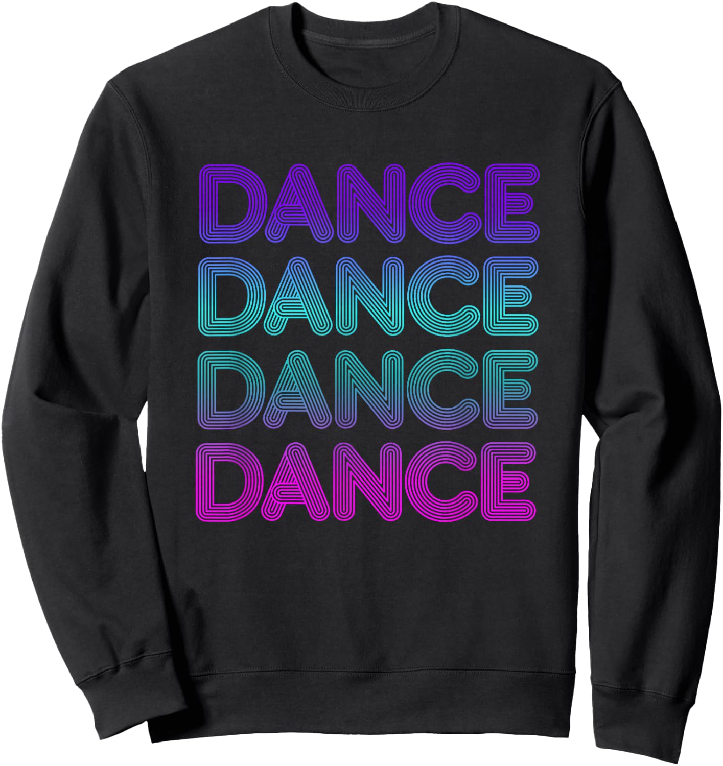 Retro Dance for Dancers I Love Dancing Teens Kids Sweatshirt - Sweatshirt | Black