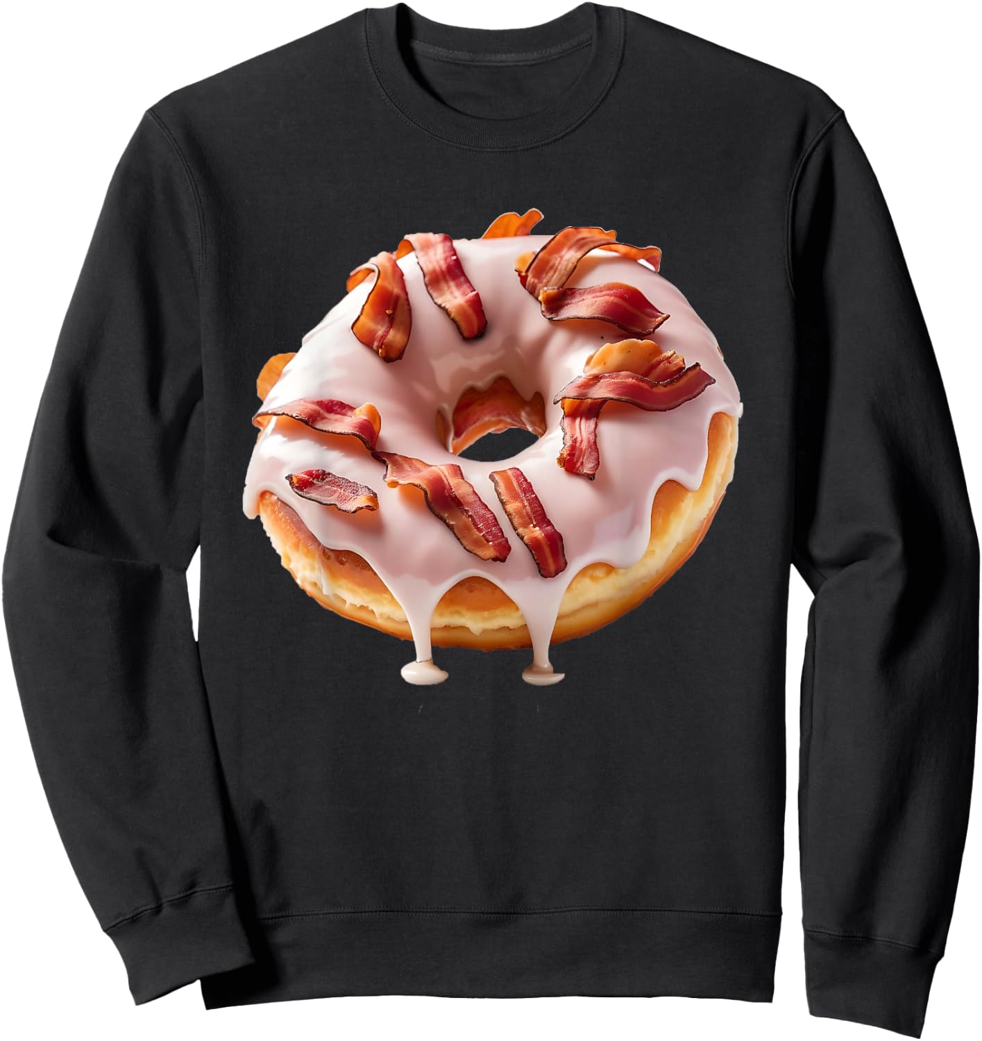 Maple Bacon Donut Sweatshirt - Sweatshirt | Black