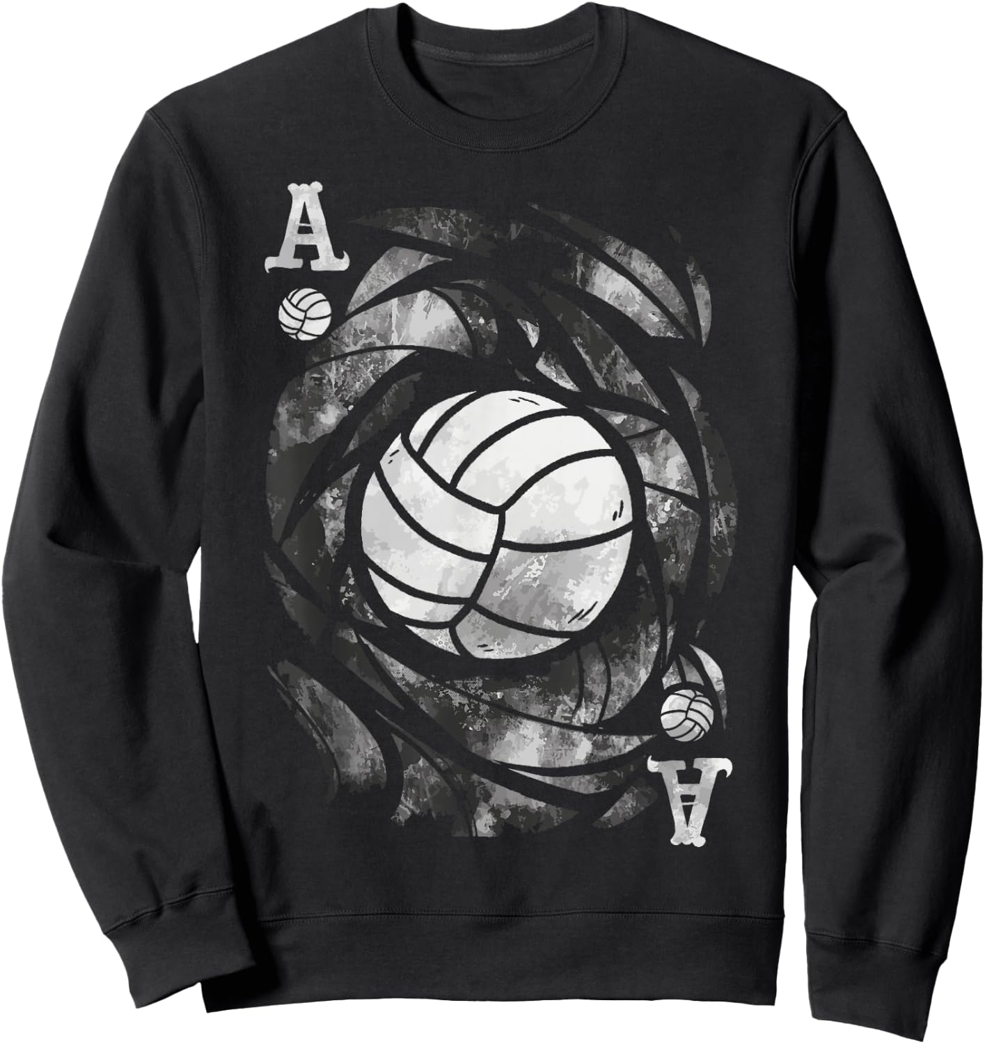 The Ace of Serves – Funny Volleyball Sweatshirt - Sweatshirt | Black