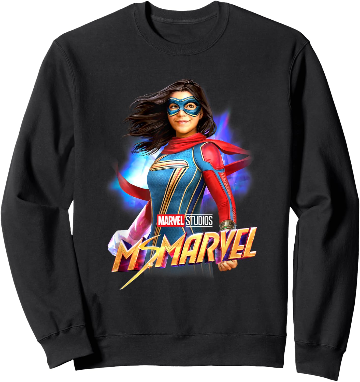 Marvel Ms. Marvel Bright Hero Poster Sweatshirt - Sweatshirt | Black