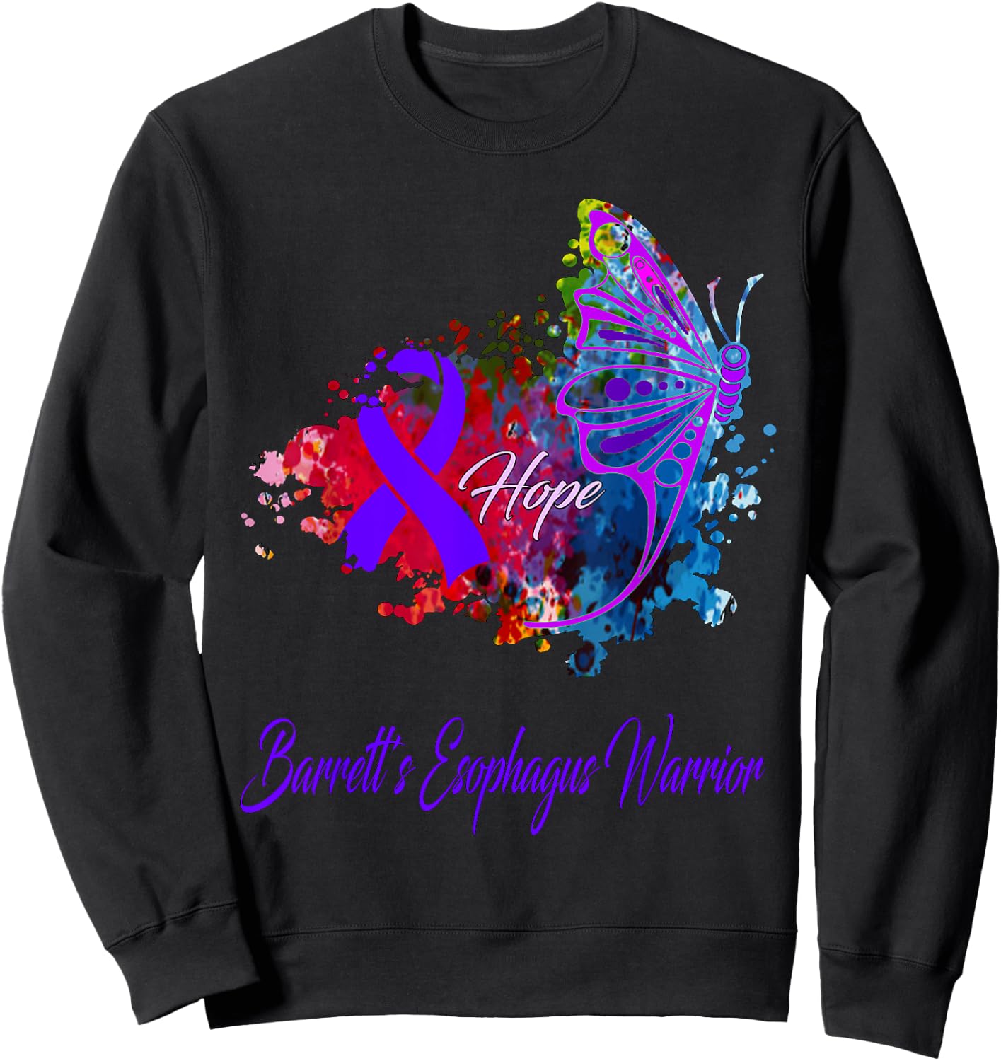 Barrett's Esophagus Awareness Sweatshirt - Sweatshirt | Black