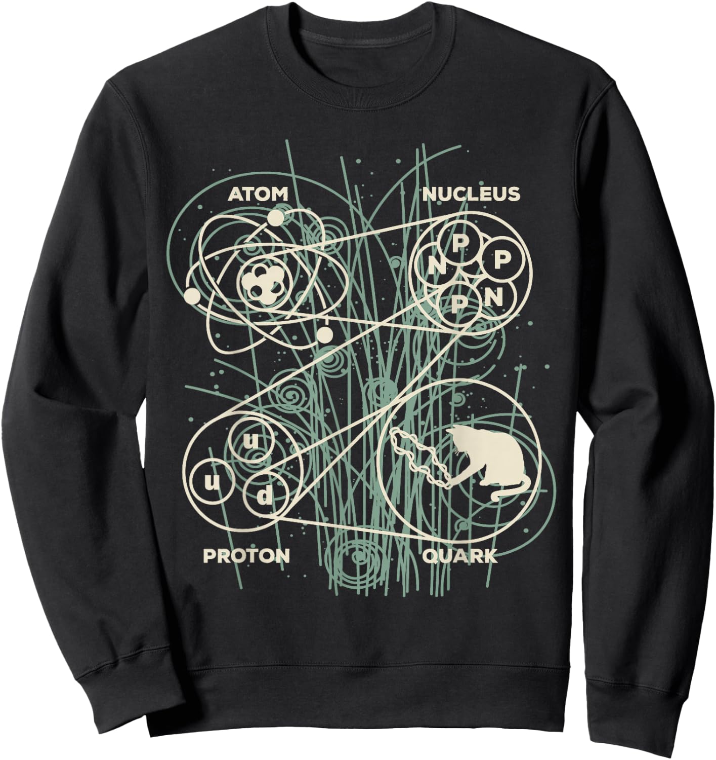 Quantum Mechanics String Theory - Neutrinos Photon Physicist Sweatshirt - Sweatshirt | Black