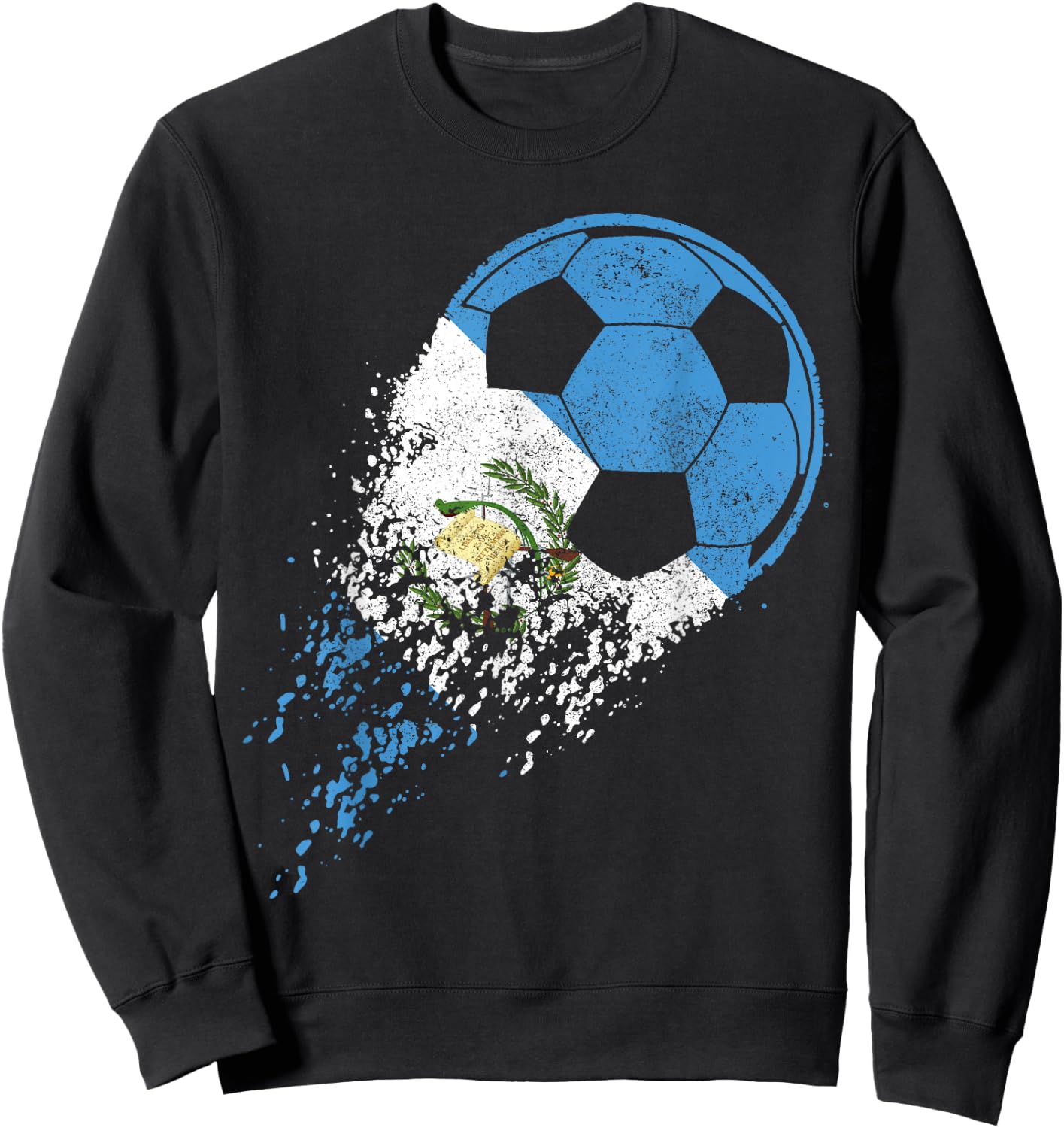 Guatemala Soccer Guatemalan Flag Pride Soccer Player Sweatshirt - Sweatshirt | Black