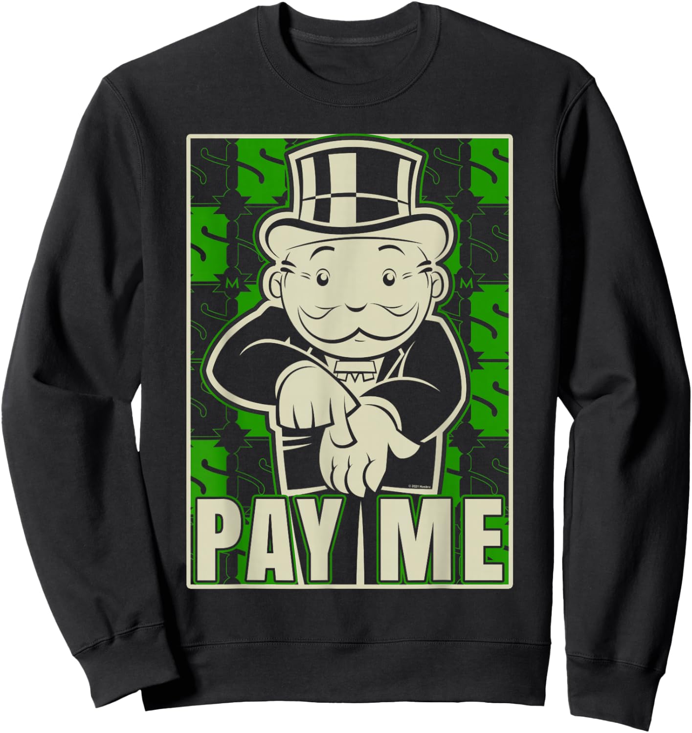 Monopoly Please Pay Me Sweatshirt - Sweatshirt | Black
