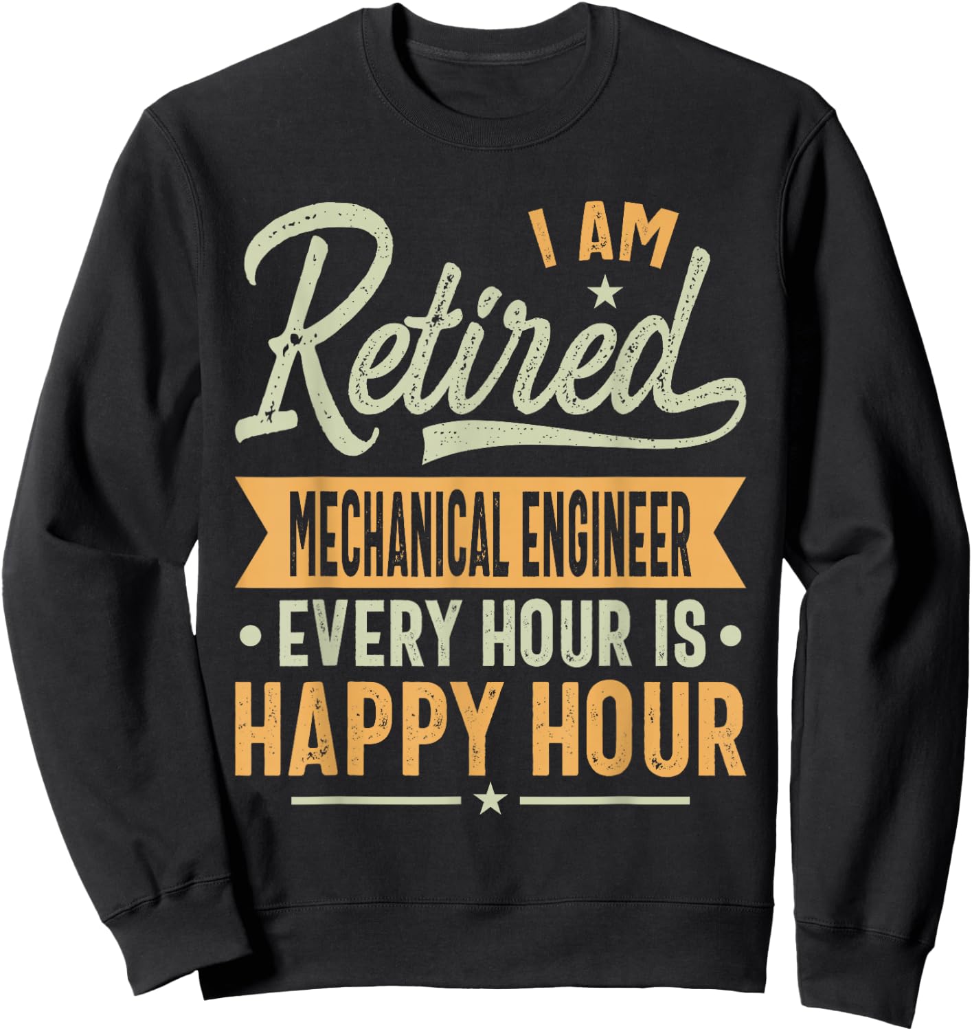 Mechanical Engineer Retired Sweatshirt - Sweatshirt | Black
