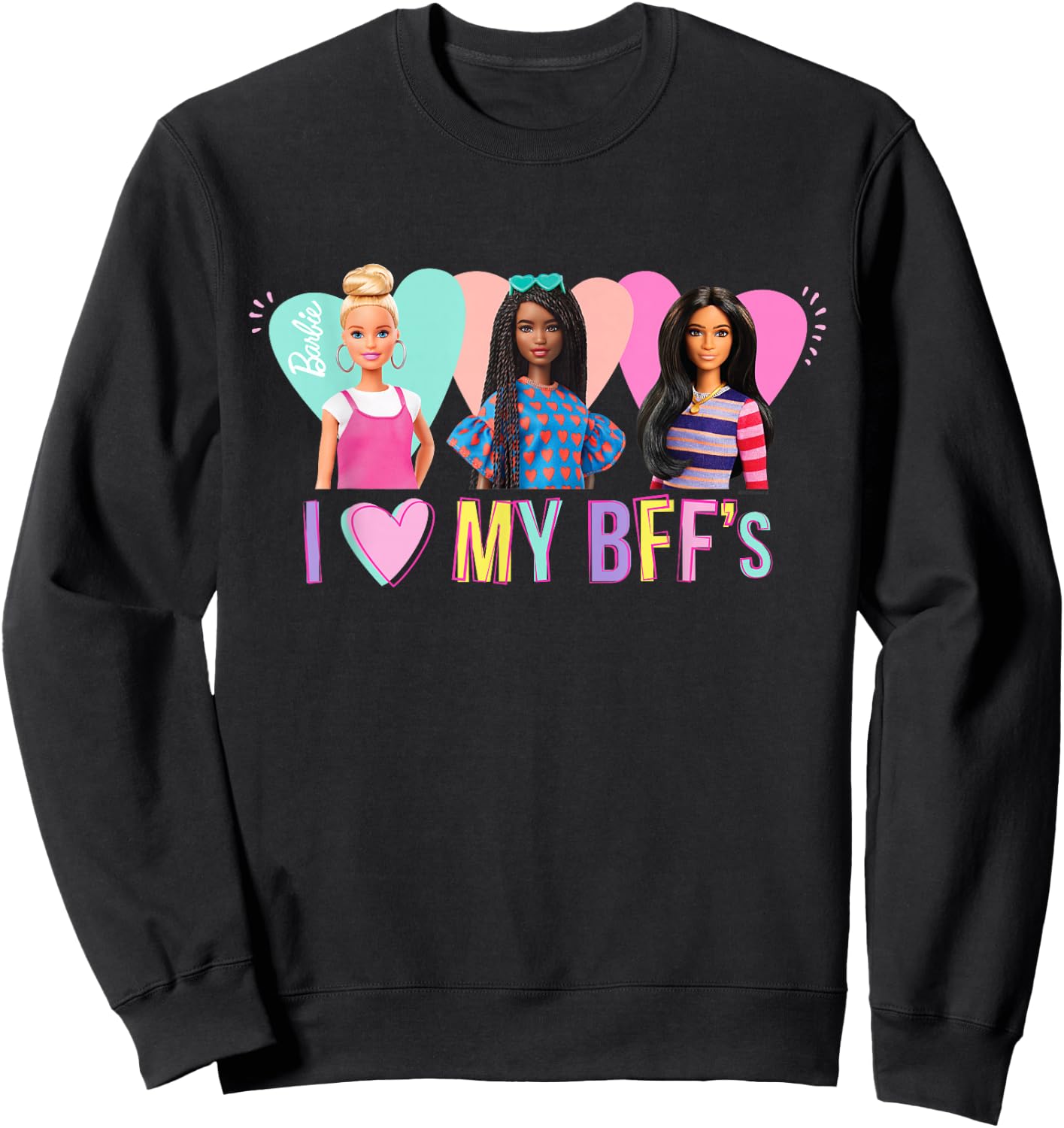 Barbie - I Love My BFF's Sweatshirt - Sweatshirt | Black