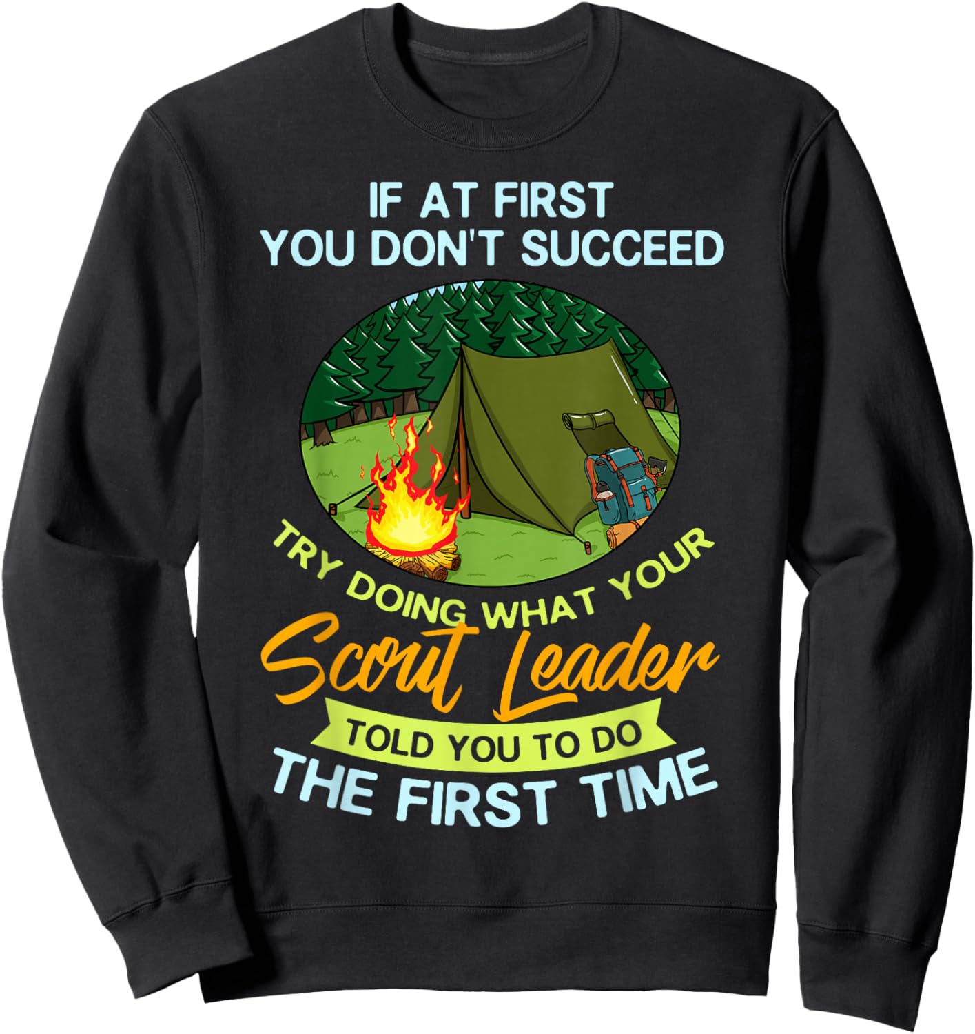 Scout Leader Scouting Guide Knots Sweatshirt - Sweatshirt | Black