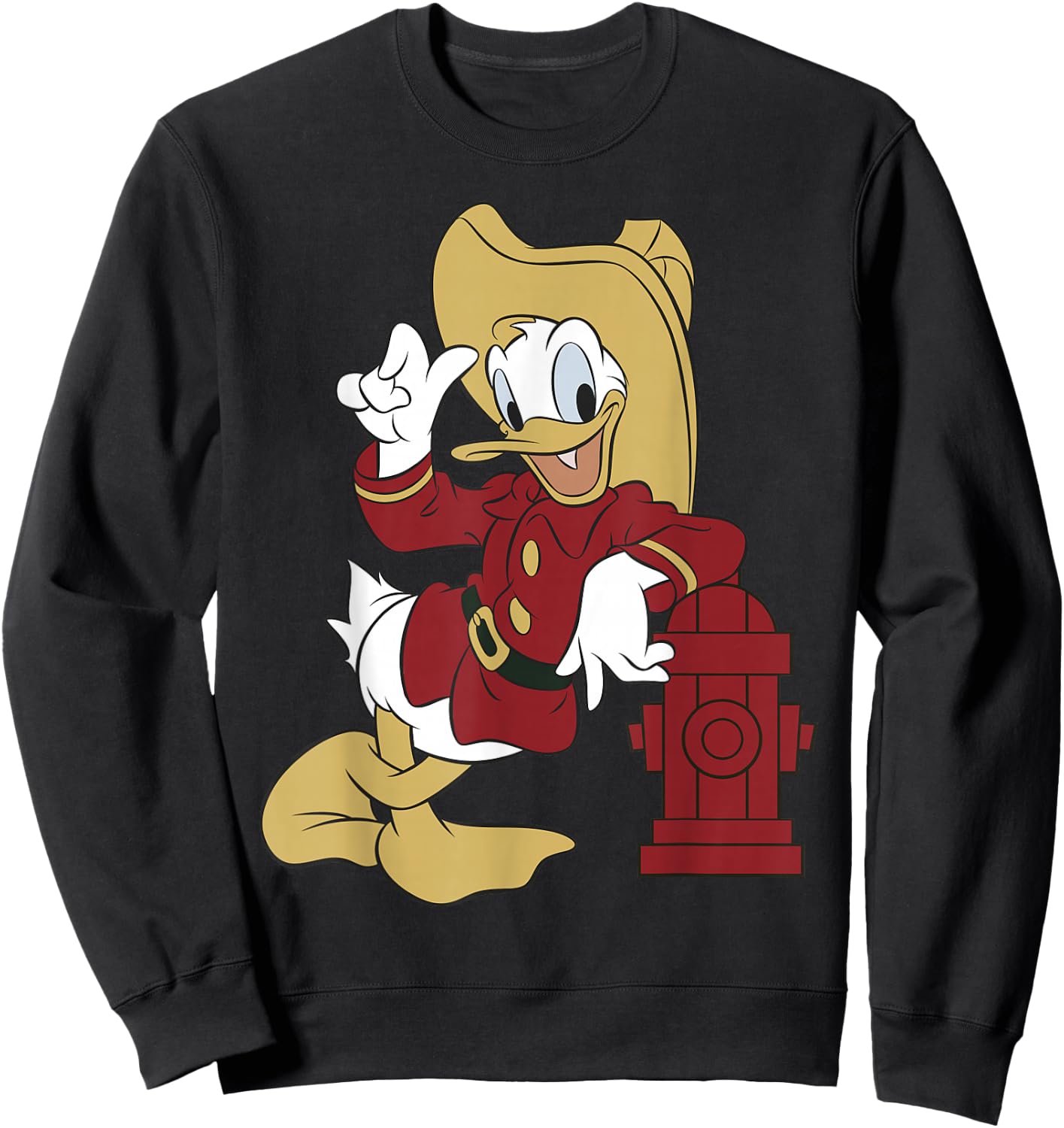 Disney Donald Duck Firefighter Outfit Sweatshirt - Sweatshirt | Black