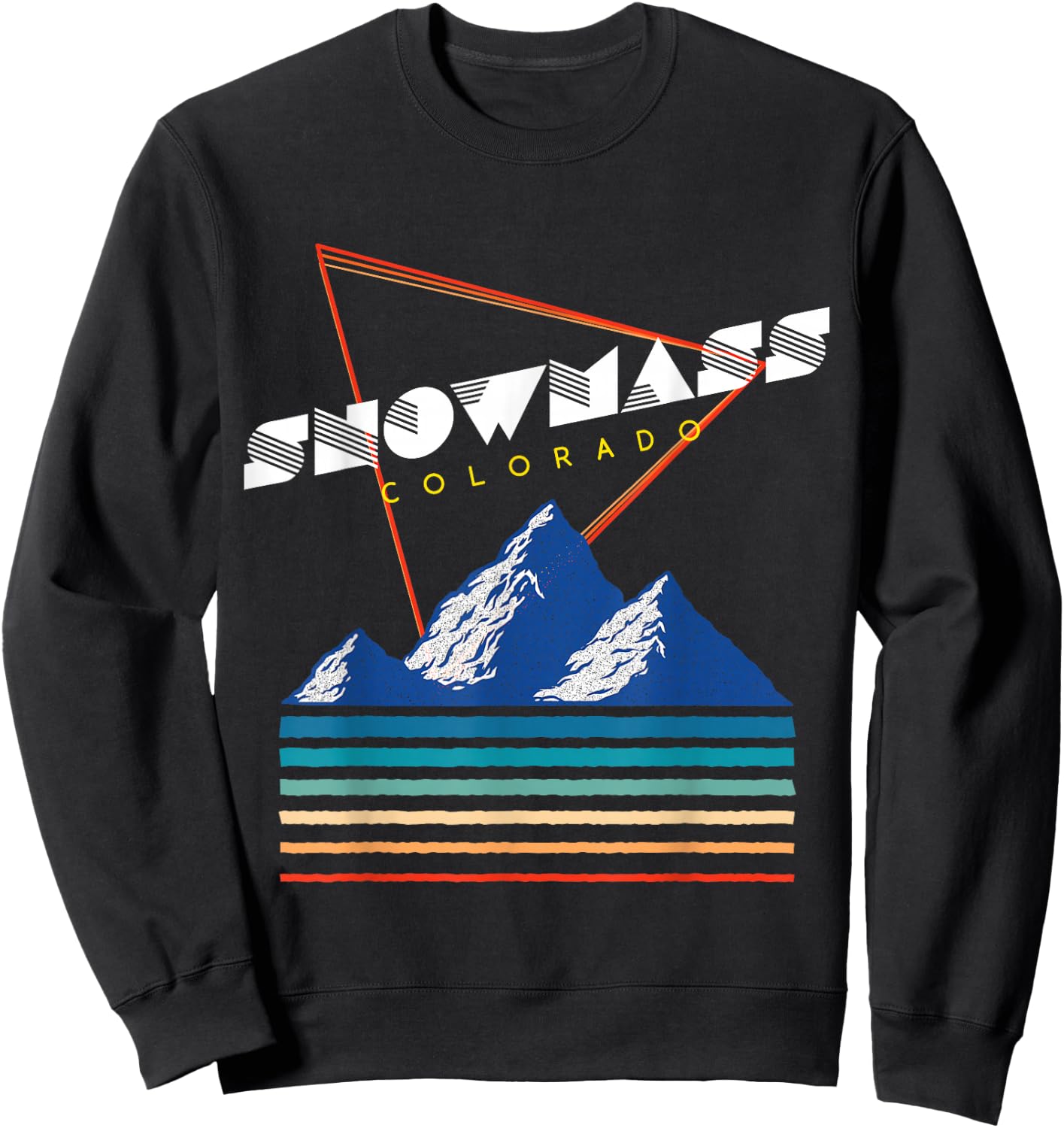 Snowmass Colorado - USA Ski Resort 1980s Retro Shirt Sweatshirt - Sweatshirt | Black