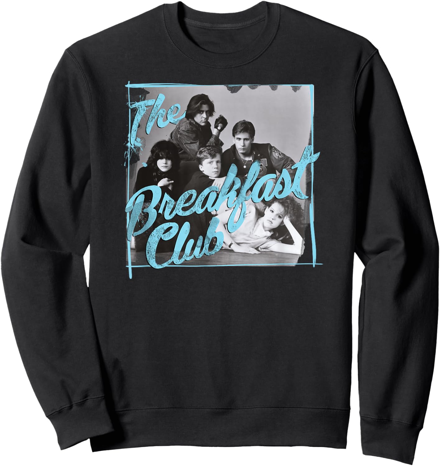 Breakfast Club Group Album Cover Distressed Graphic Sweatshirt - Sweatshirt | Black