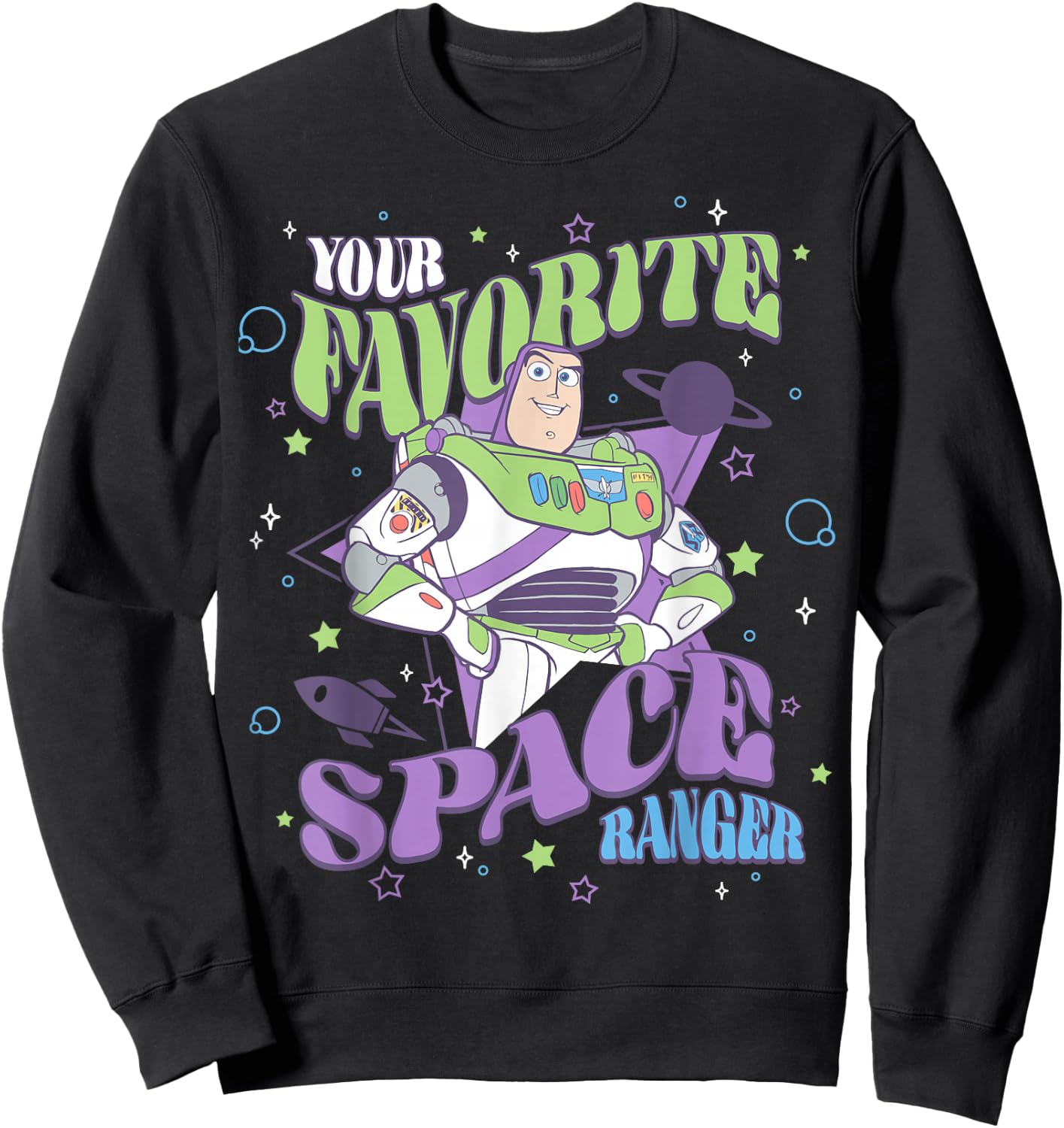 Disney Pixar Toy Story Your Favorite Space Ranger Lightyear Sweatshirt - Sweatshirt | Black
