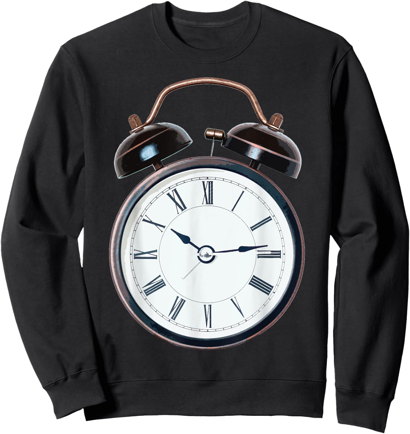 Funny Halloween Costumes Vintage Alarm Clock Sweatshirt - Sweatshirt | Black