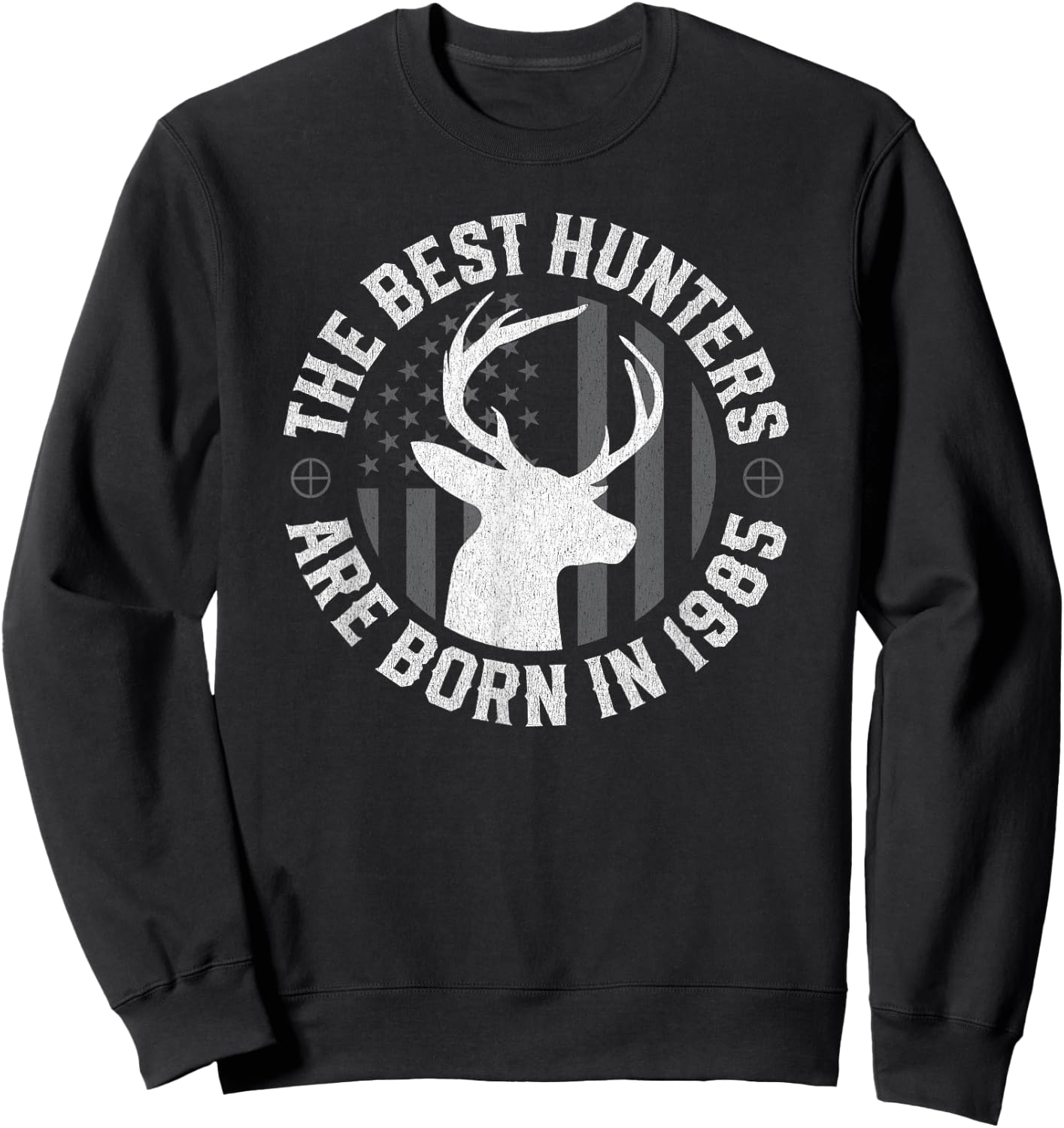 40 Year Old Deer Hunter 40th Birthday Hunting Sweatshirt - Sweatshirt | Black
