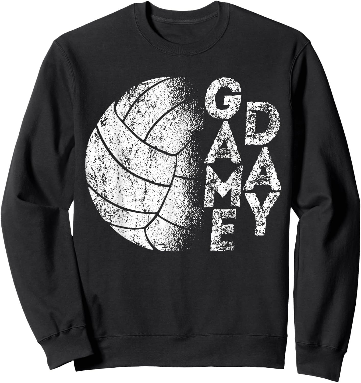 Funny Ball Players Sport Team Lovers Volleyball Game Day Sweatshirt - Sweatshirt | Black