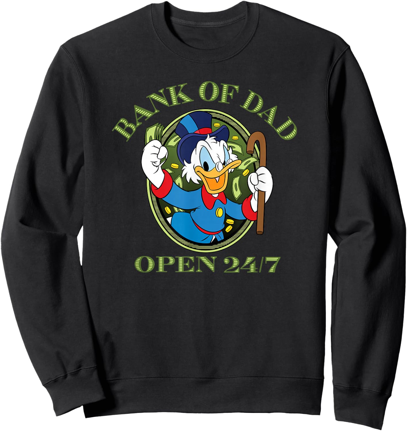DuckTales Scrooge McDuck - Bank of Dad Sweatshirt - Sweatshirt | Black